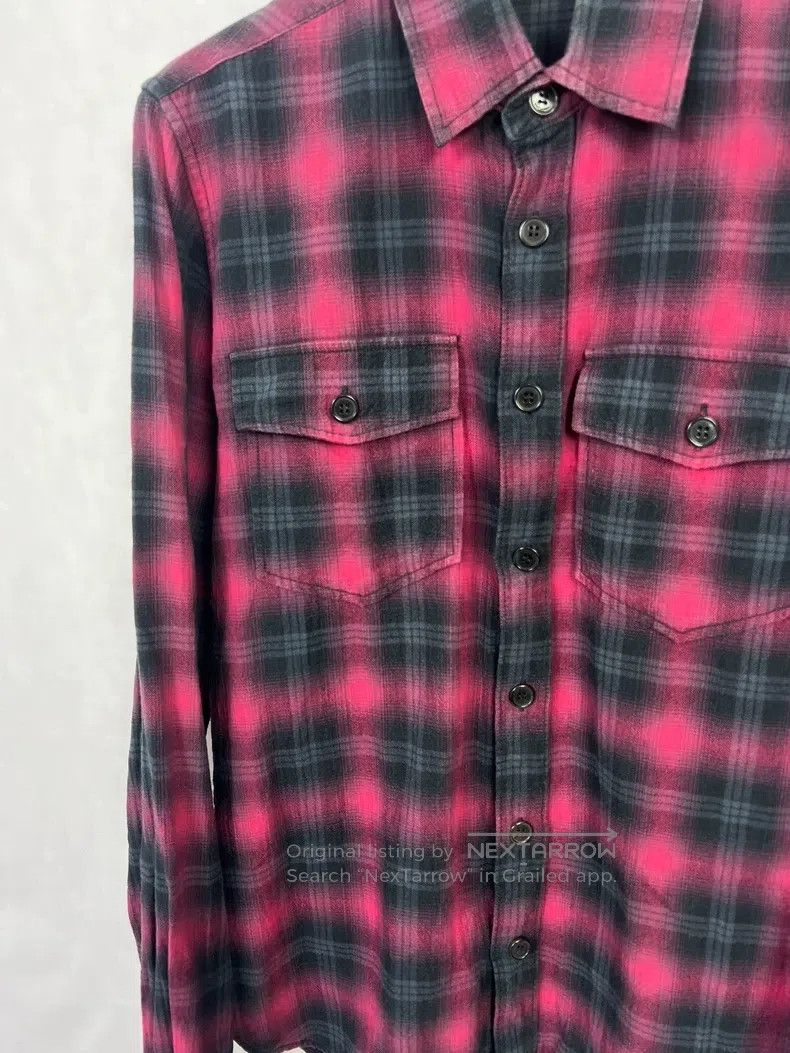 Saint Laurent Paris Saint Laurent Paris Black and Red Plaid Shirt Size US XS / EU 42 / 0 - 3 Thumbnail