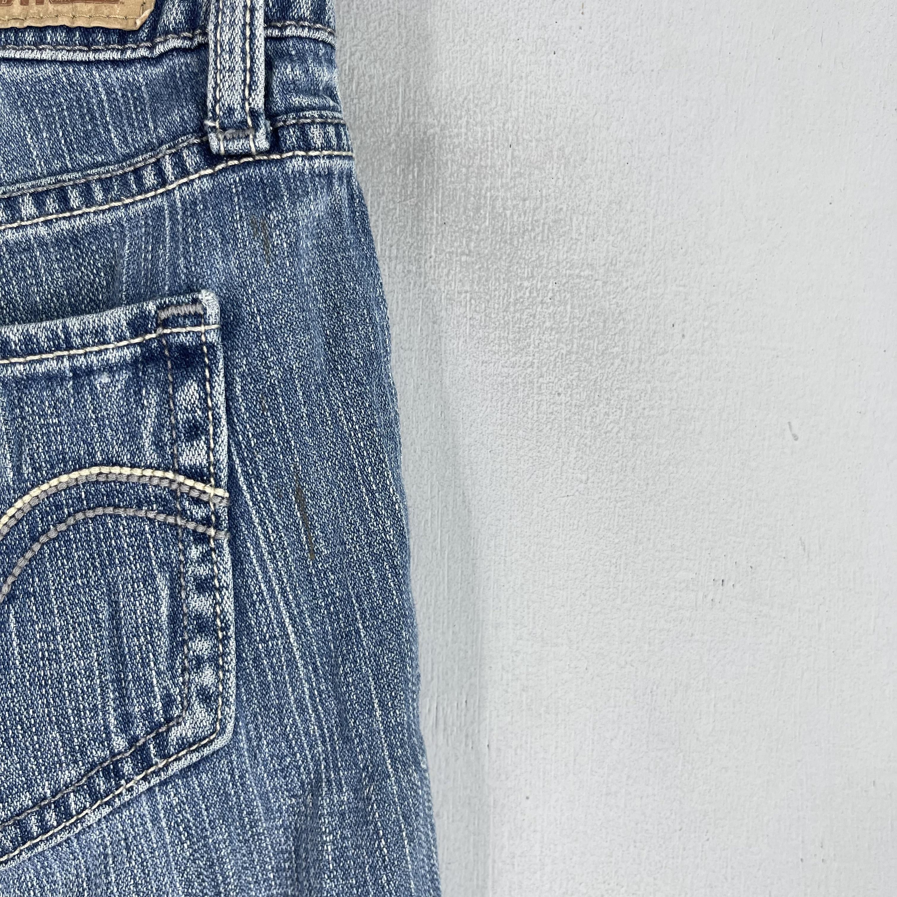 Levi's × Vintage W28 L28 Vintage Distressed Levis 518 Superlow Bootcut Jeans Size 28" / US 6 / IT 42 - 8 Thumbnail