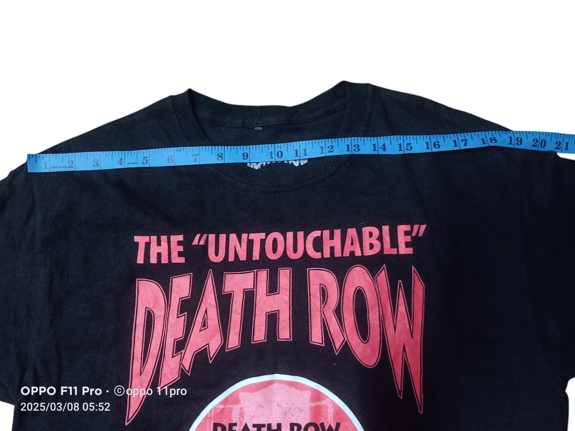 Death Row Records × Rap Tees × Vintage Death Row Record Tee Shirt ( The Untouchhable ) Size US M / EU 48-50 / 2 - 3 Thumbnail