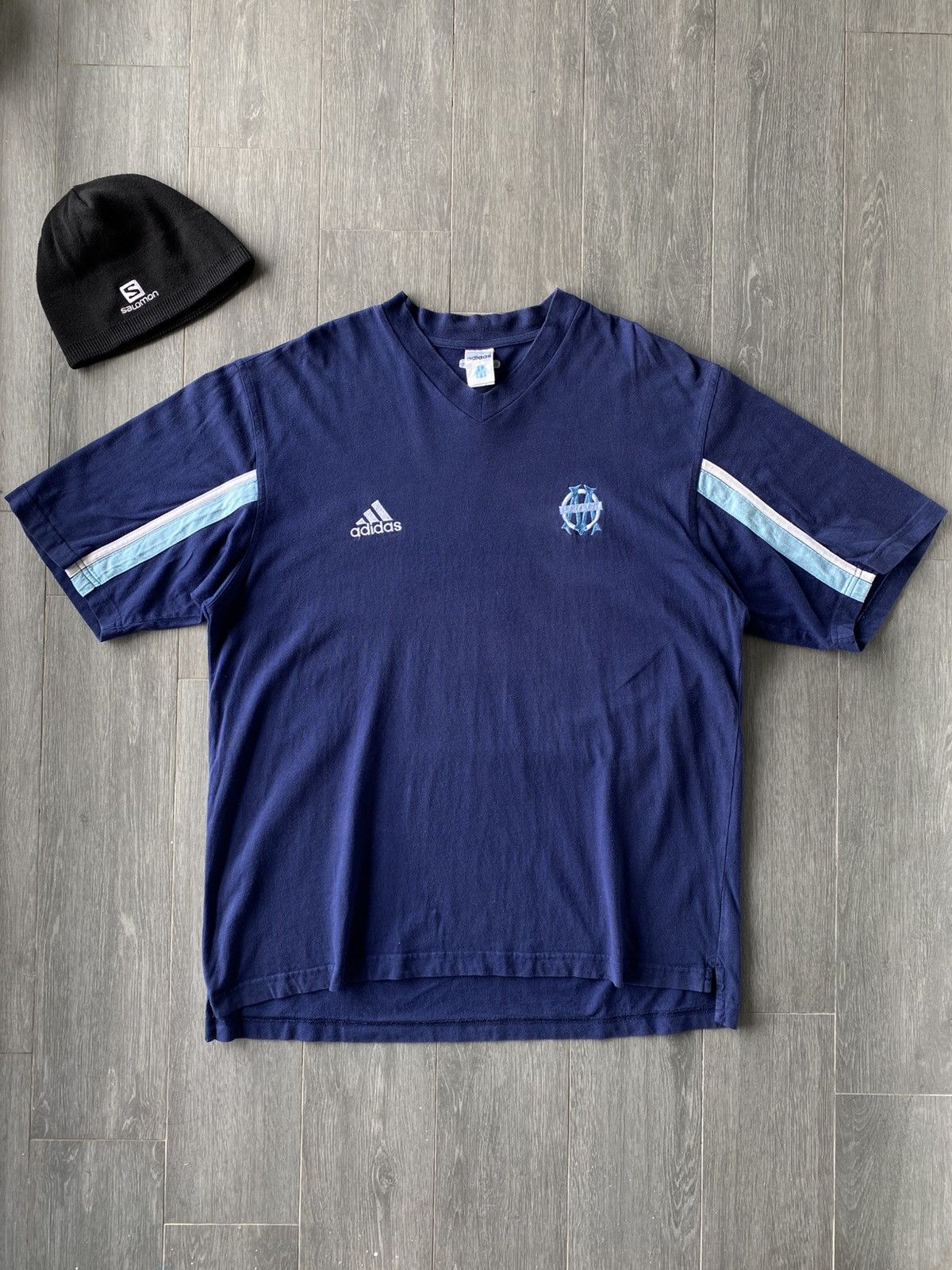 Adidas × Vintage Vintage Adidas Olympic Marseille Shirt Size US XL / EU 56 / 4 - 1 Thumbnail