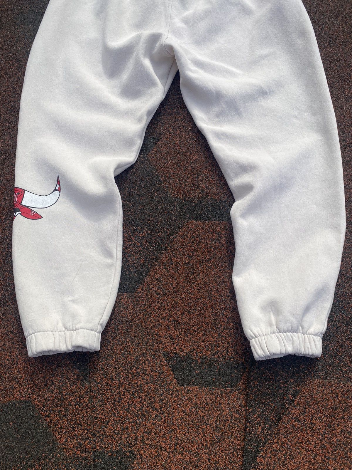 NBA × Vintage VTG CHICAGO BULLS NBA Basketball Team Sweatpants Light Beige Size US 34 / EU 50 - 16 Thumbnail
