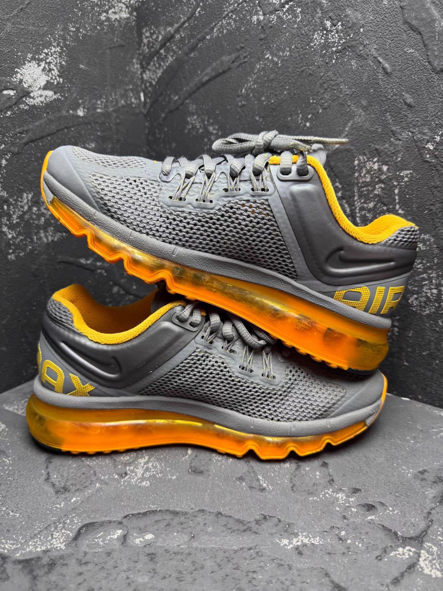 Nike Nike Air Max Grey & Yellow Large Air Cushion Q10 Size US 6 / IT 36 - 5 Thumbnail