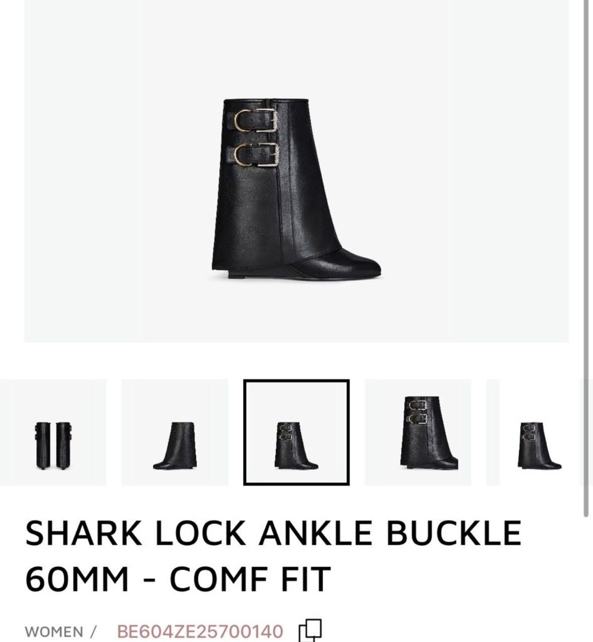 Givenchy o1w1db10525 Shark Lock Biker Ankle Boots in Gold Size US 10 / IT 40 - 1 Thumbnail