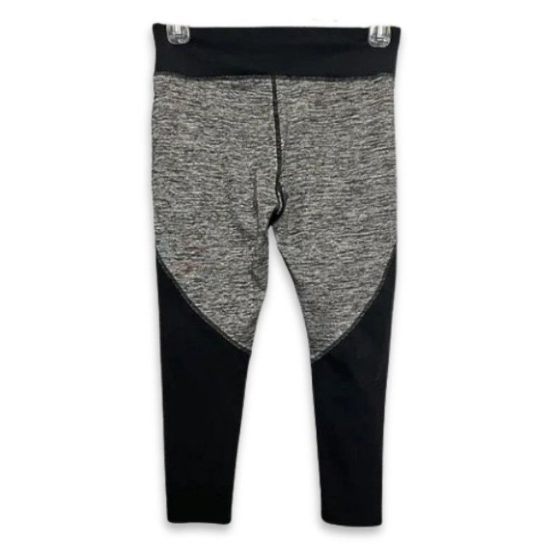 Other Avon Activewear Cropped Leggings Color Block Grey/Black XS Size 26" / US 2 / IT 38 - 4 Thumbnail