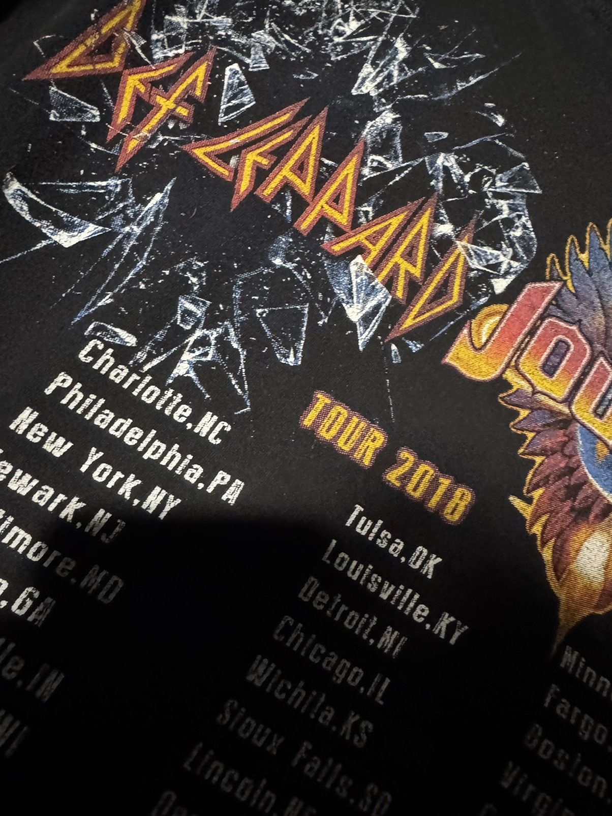 Def Leppard × Vintage Def Leppard 2018 Tour Shirt Size US L / EU 52-54 / 3 - 3 Thumbnail