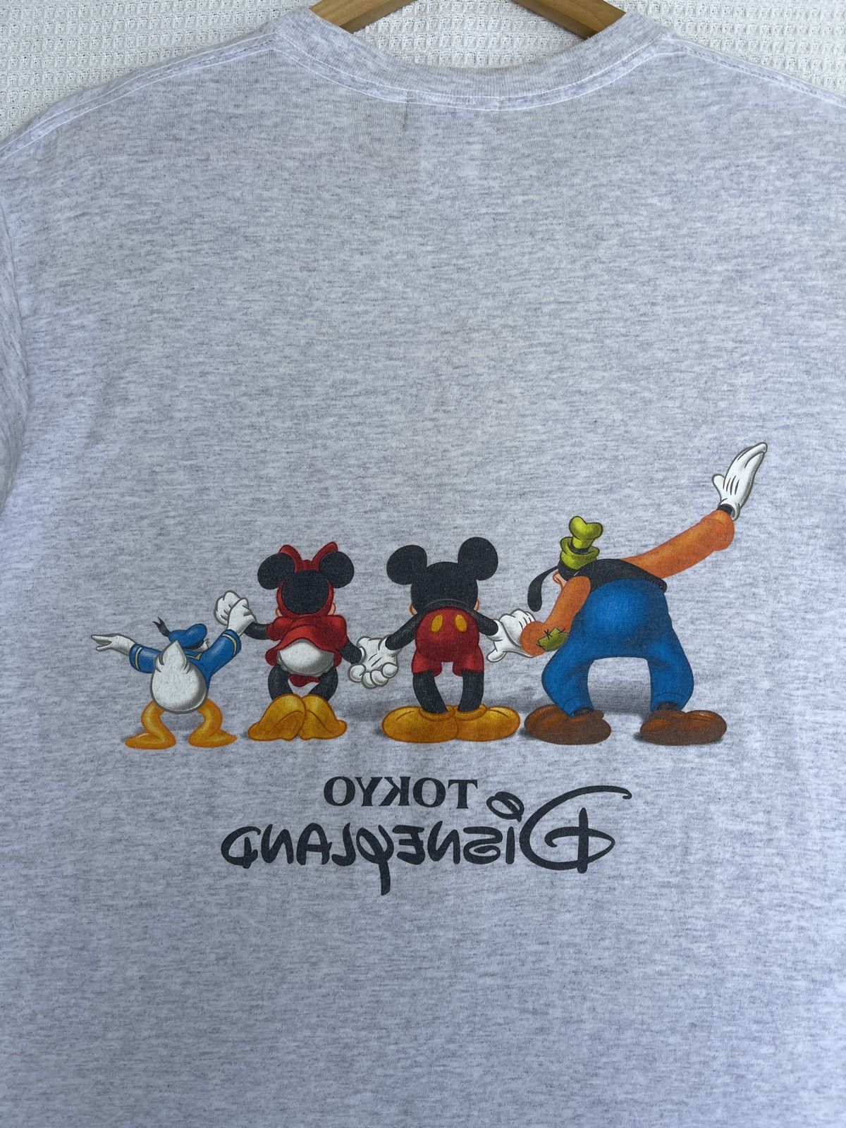 Disney Rare🔥Vintage 90s Tokyo Disneyland Mirror T-Shirt Size US L / EU 52-54 / 3 - 11 Thumbnail
