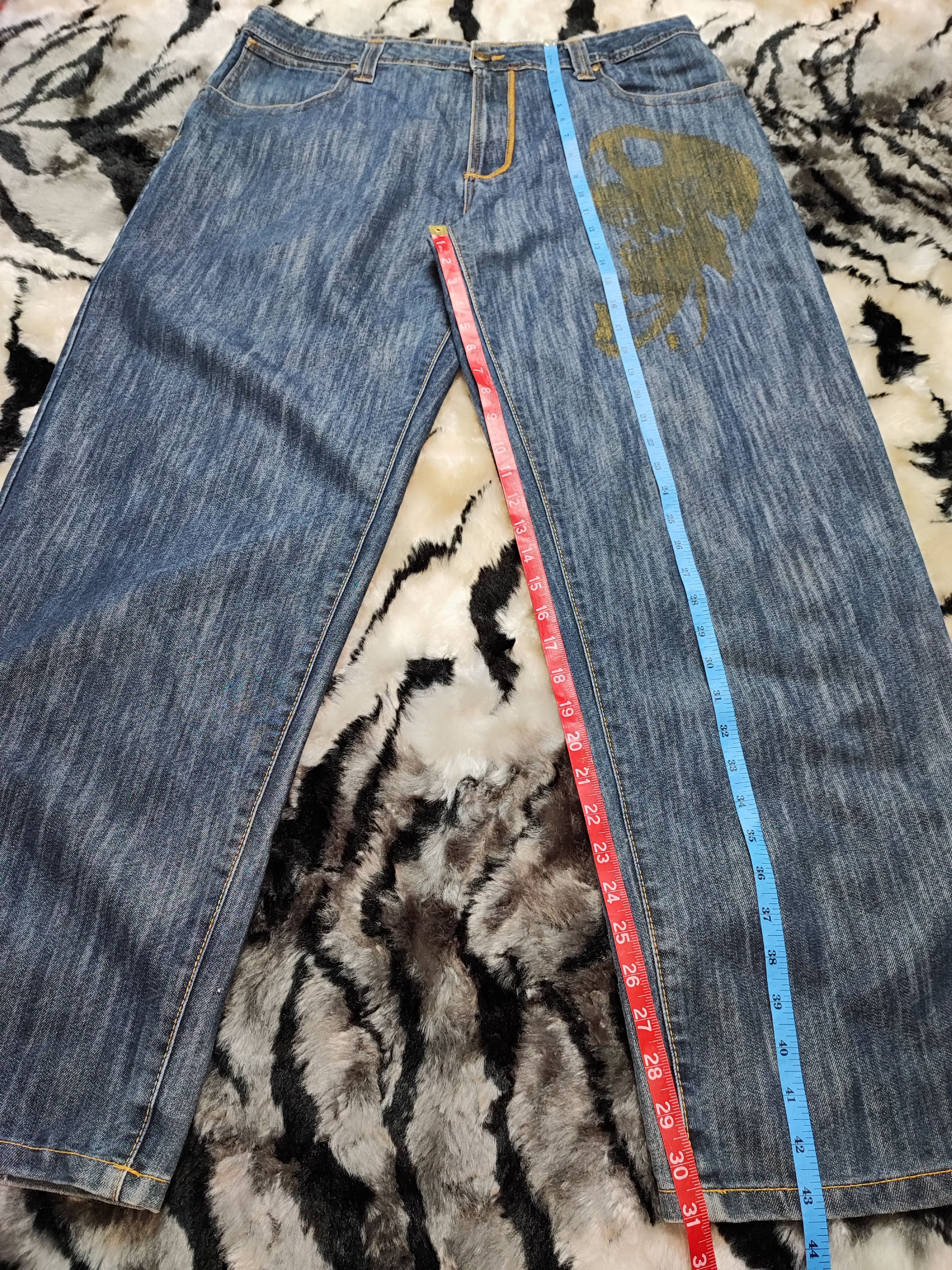 Affliction Skull Jeans Baggy Design by AC:CESS Size US 38 / EU 54 - 15 Thumbnail