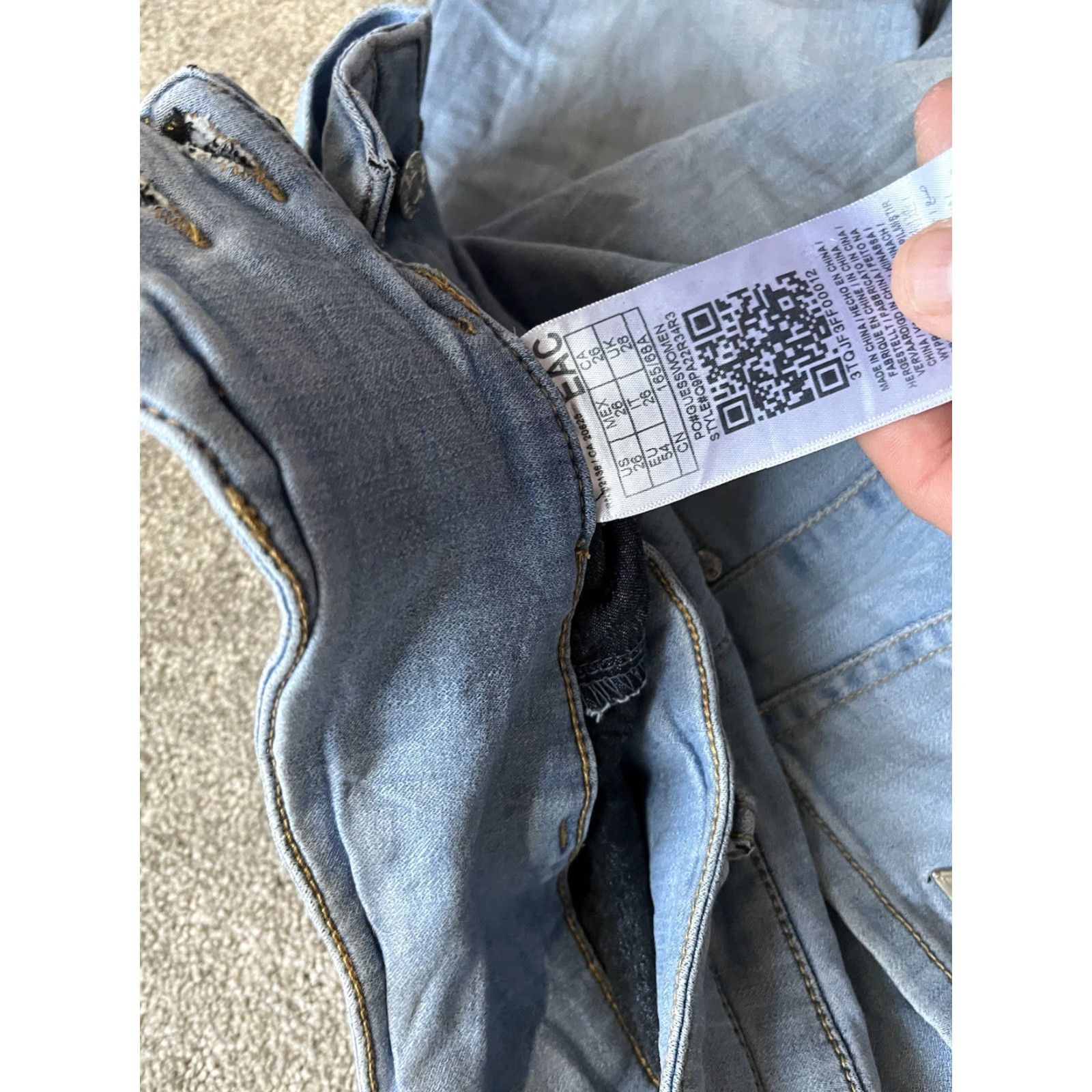 Guess VINTAGE GUESS Women's Skinny Jeans Size 26 High-Waist Denim Stretch Dark Blue Fall Winter Size 26" / US 2 / IT 38 - 6 Thumbnail