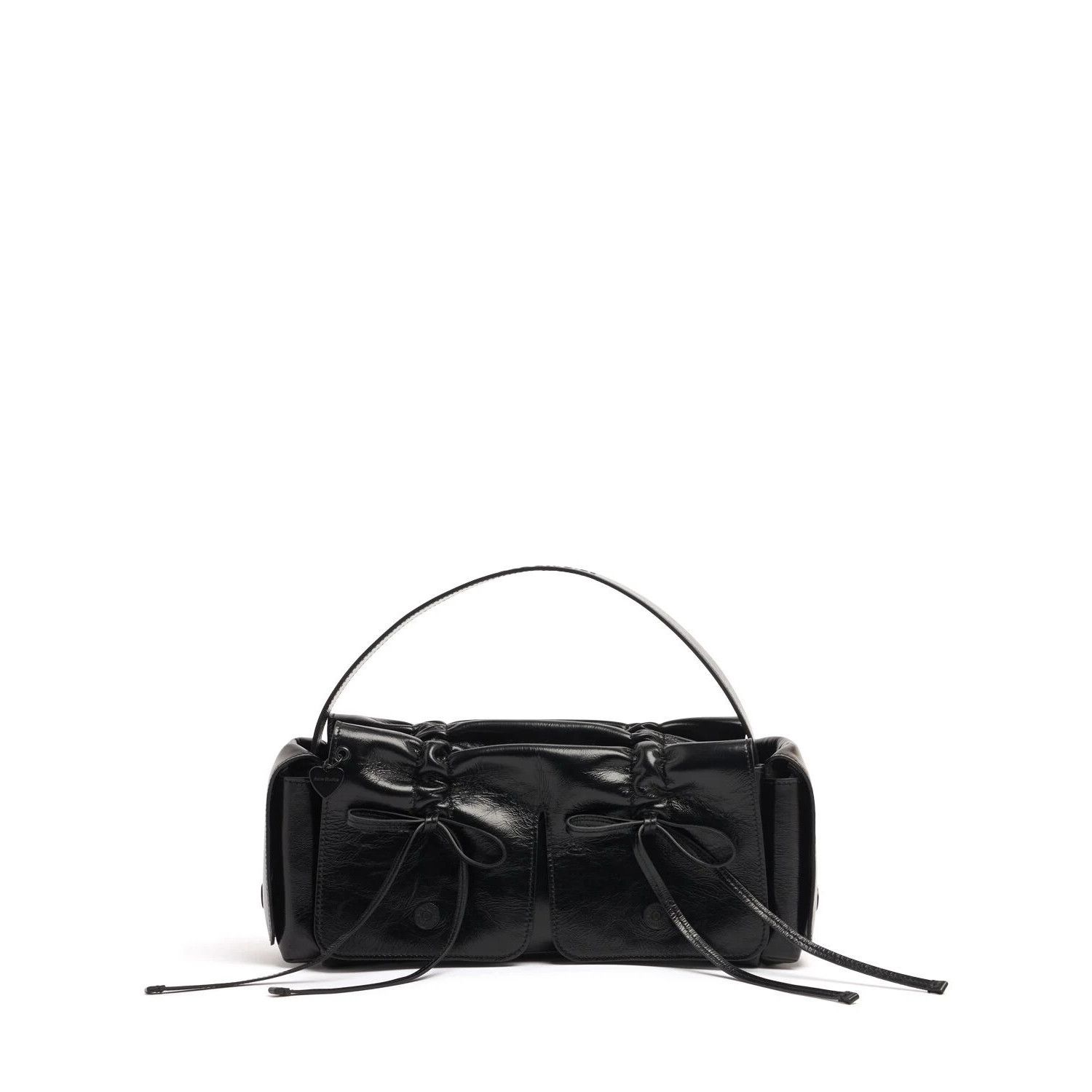 Acne Studios ACNE STUDIOS Multipocket $1750 Black Leather Top Handle Bag Size ONE SIZE - 1 Thumbnail