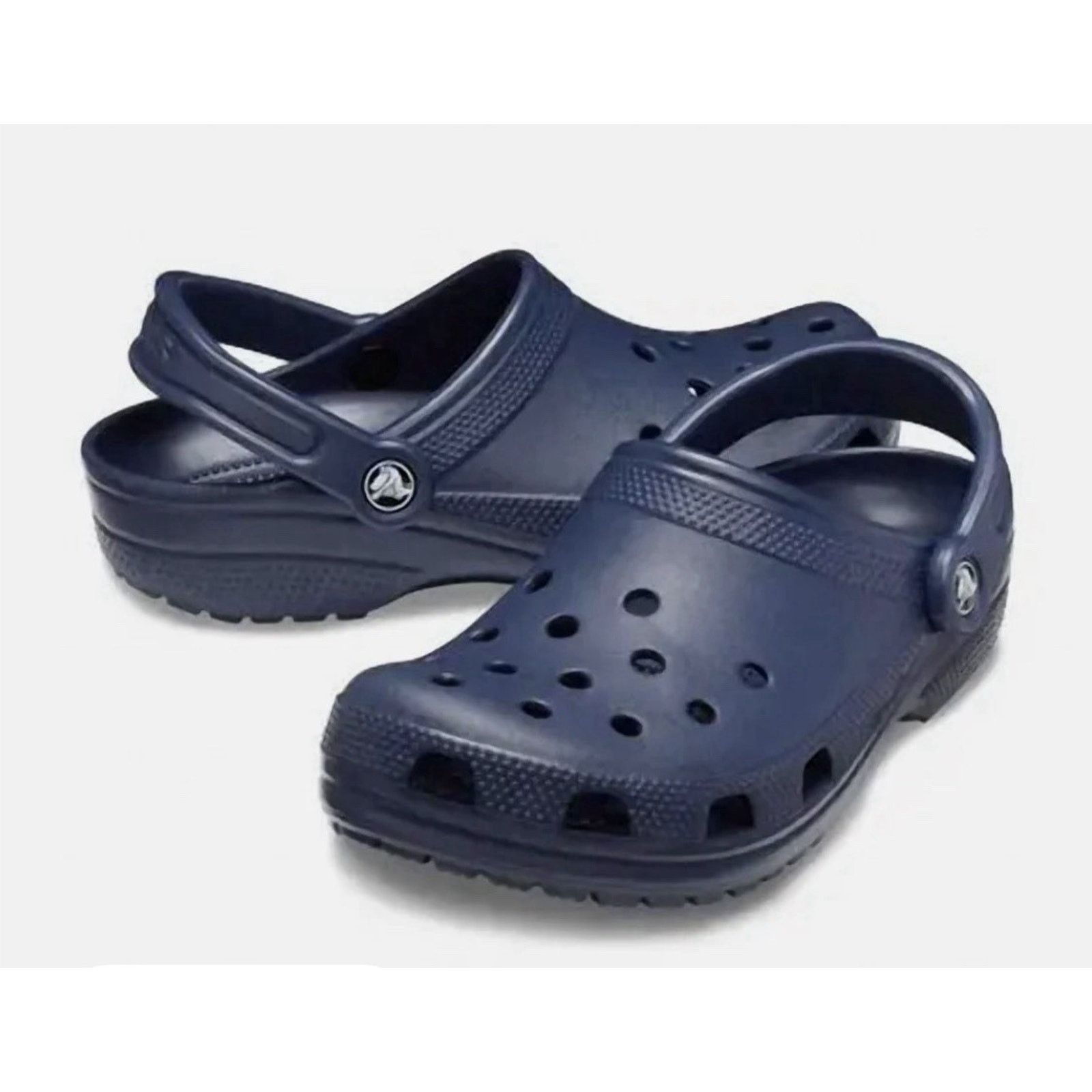 Crocs Crocs Classic Dark Blue Slip On Comfort Clog Sandals Men 8 Size US 10 / EU 43 - 1 Thumbnail