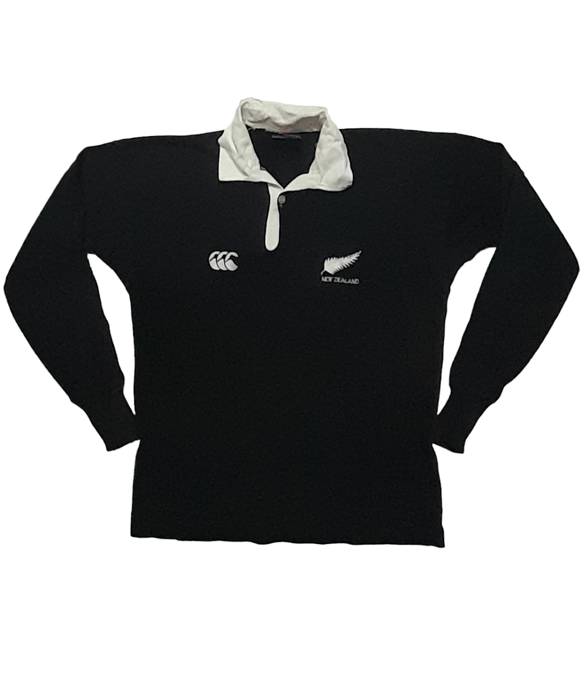All Blacks × Canterbury of New Zealand × Vintage VTG CANTERBURY OF NEW ZEALAND ALL BLACK JERSEY(S169) Size US S / EU 44-46 / 1 - 1 Thumbnail