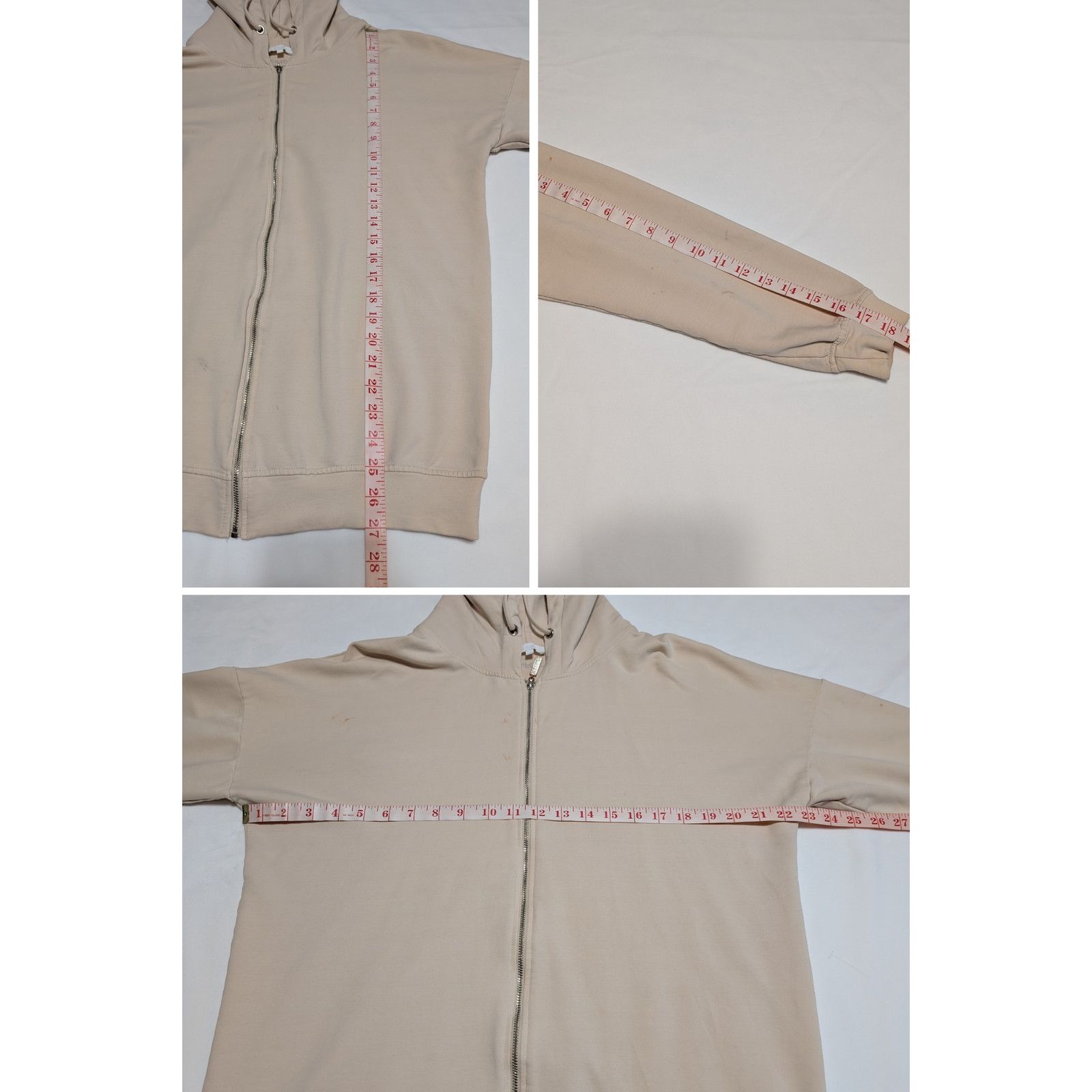 Other Meshki Oversized Zipper Beige Hoodie Jacket Women’s Size XS Size XS / US 0-2 / IT 36-38 - 8 Thumbnail