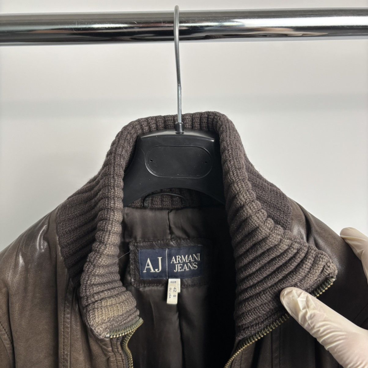 Armani Armani jeans bull leather jacket Size US M / EU 48-50 / 2 - 3 Thumbnail