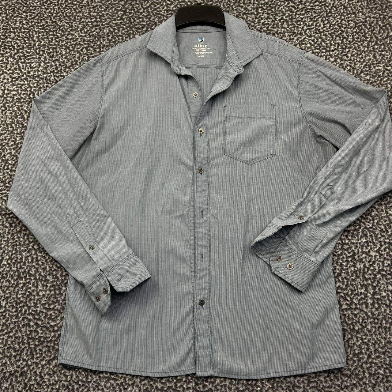 Kuhl Kuhl Button Up Shirt Men Blue Striped Long Sleeve Collared M Size US M / EU 48-50 / 2 - 1 Thumbnail