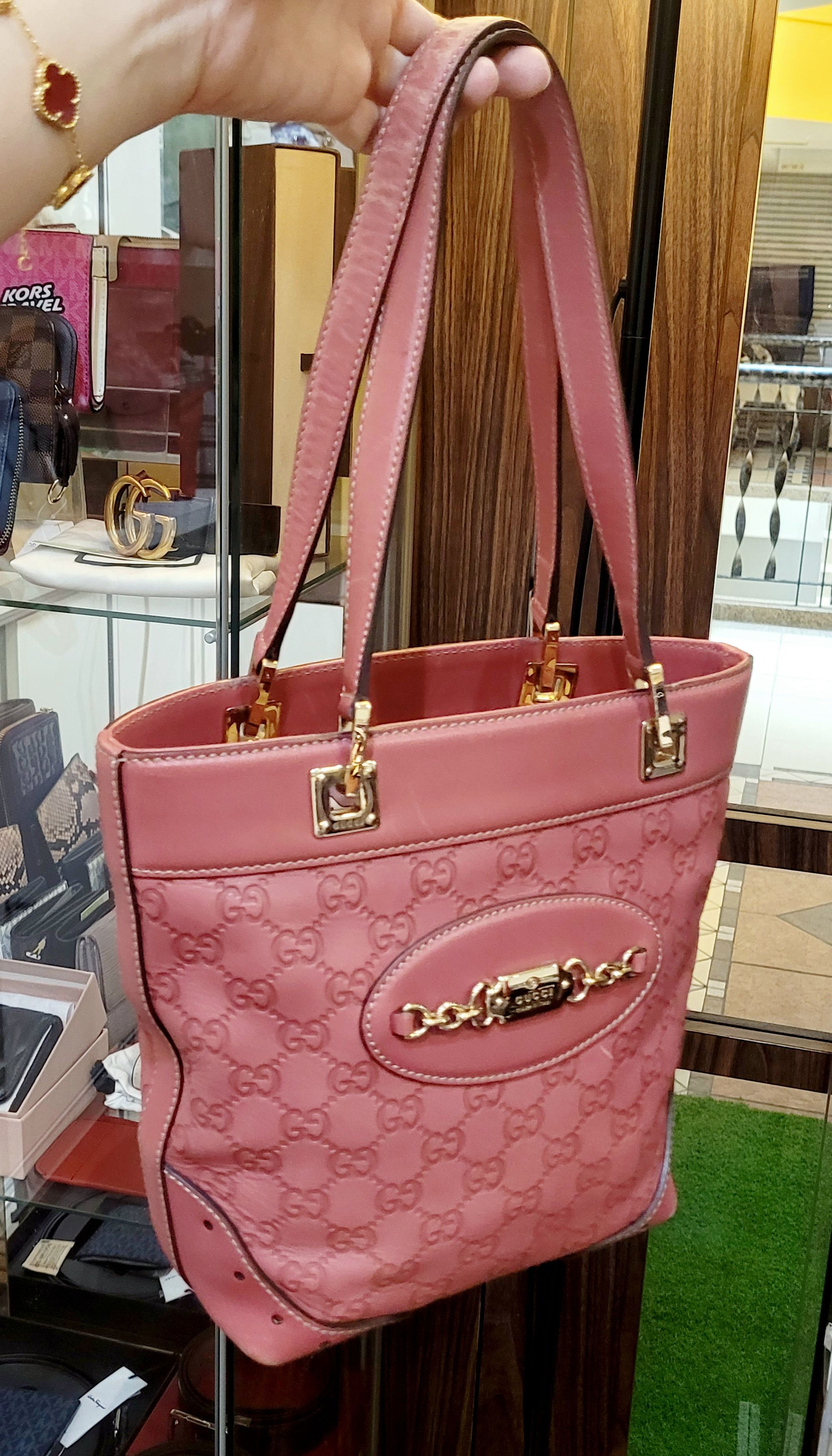 Gucci Gucci GG Guccissima Punch Tote Handbag 145994 Size ONE SIZE - 2 Thumbnail