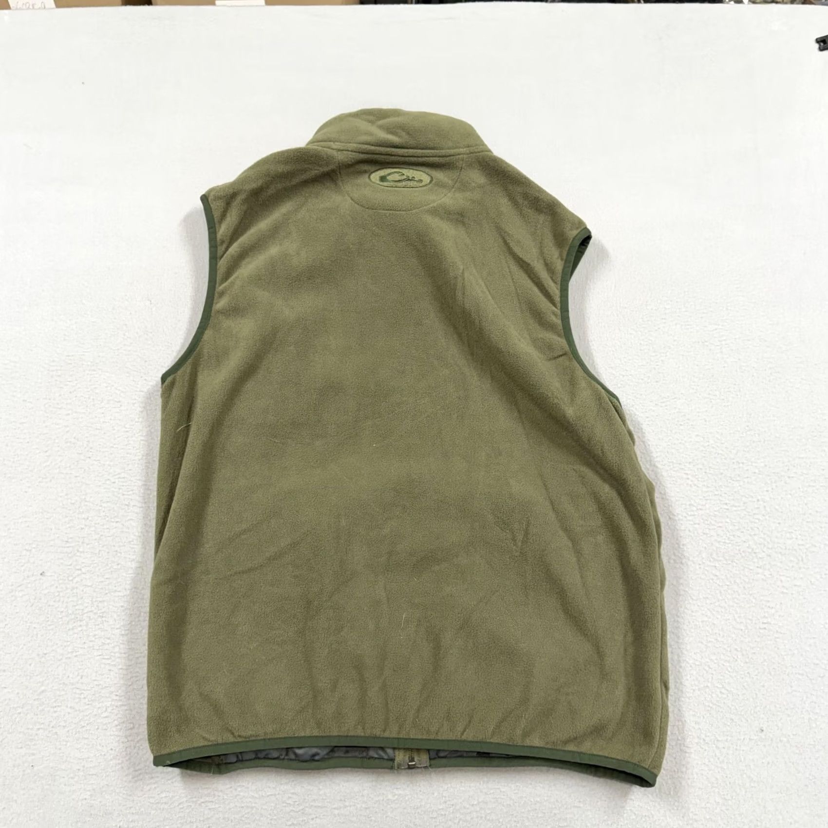 Vintage Drake Vest Mens M Green Fleece Full Zip Pockets Outdoor Hunting Lined Stand-Up Collar Quilted Bodywarmer Zip Closure Zipper Logo Casual Workwear Size US M / EU 48-50 / 2 - 4 Thumbnail