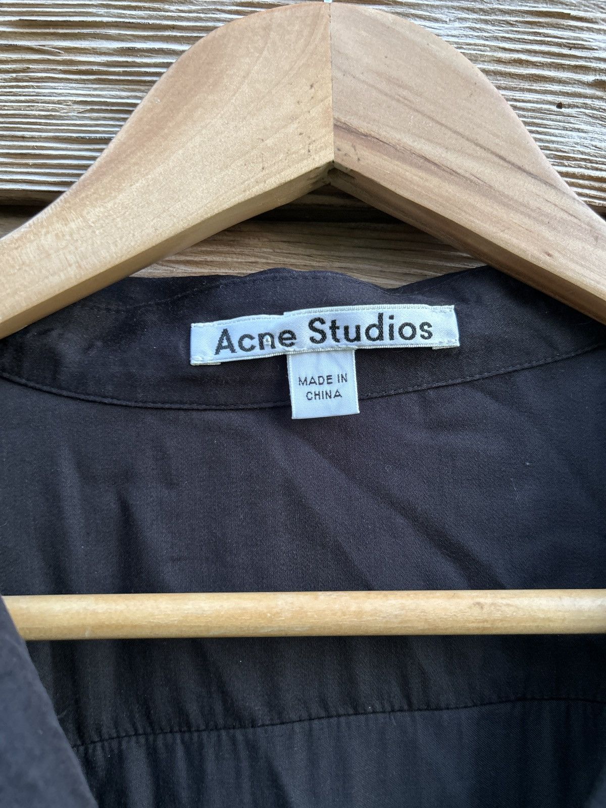 Acne Studios Acne Studios Albion Sh Sl Pus15 Short Sleeve Button Up Shirt Size XS / US 0-2 / IT 36-38 - 7 Thumbnail