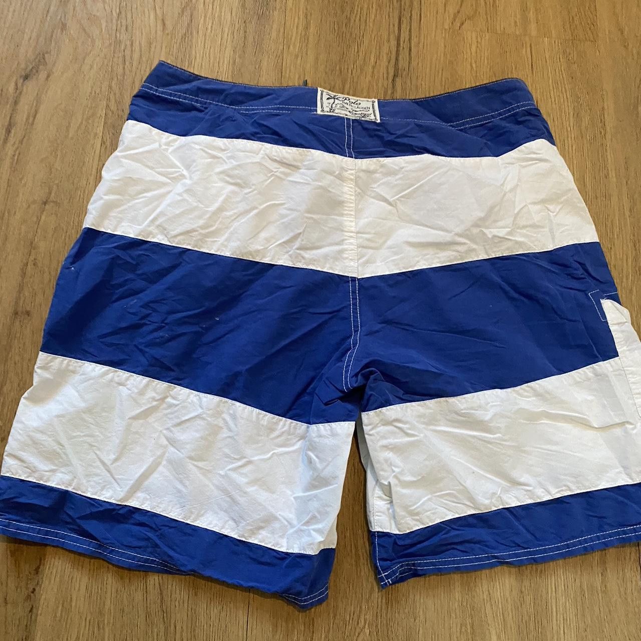 Polo Ralph Lauren Blue and white Ralph Lauren swim trunks Sportswear Size US M / EU 48-50 / 2 - 3 Thumbnail