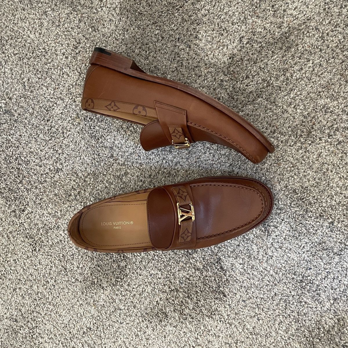 Louis Vuitton LOUIS VUITTON MAJOR LOAFER COGNAC Size US 9.5 / EU 42-43 - 4 Thumbnail