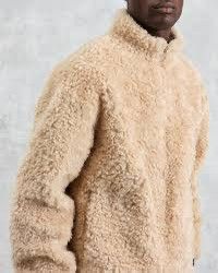 Wax London Beige faux fur quarter zip Size US L / EU 52-54 / 3 - 2 Thumbnail