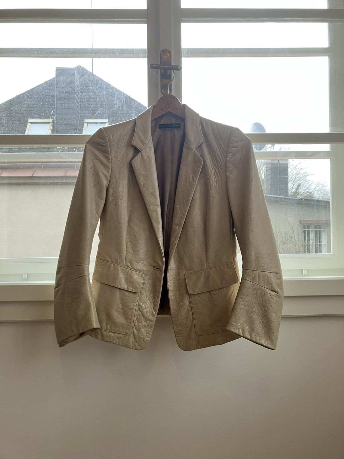 Balenciaga Balenciaga by Nicolas Ghesquiere SS05/FW05 Leather Blazer Size 40R - 1 Thumbnail