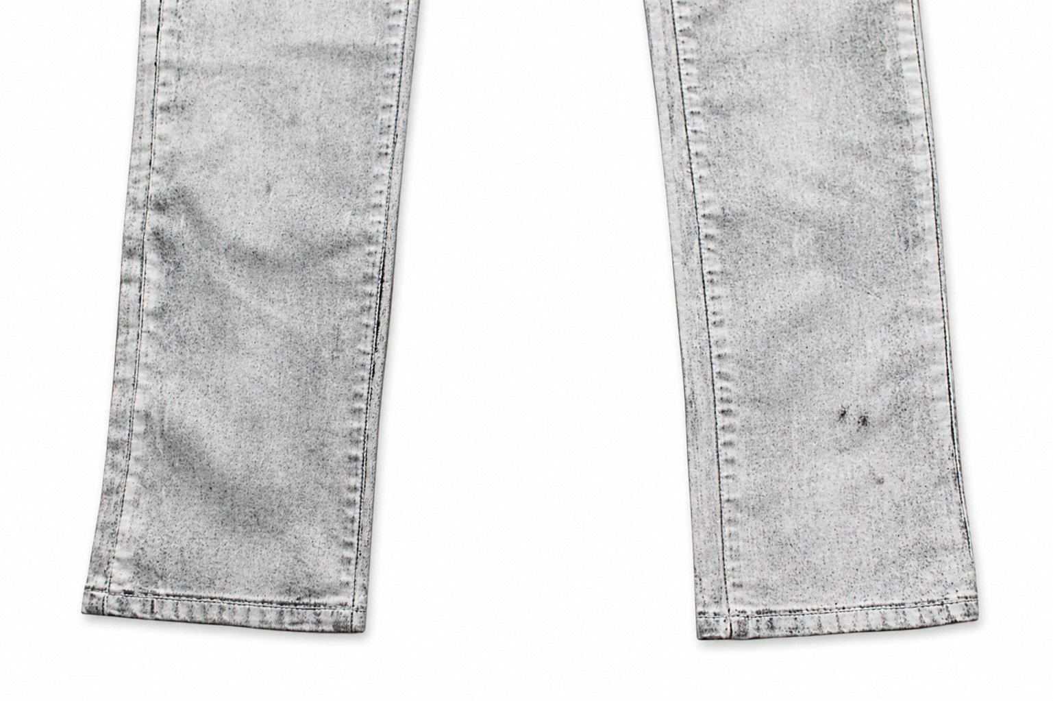 Staple Staple Pigeon White Paint-Treated Skinny Jeans Margiela Size US 34 / EU 50 - 4 Thumbnail