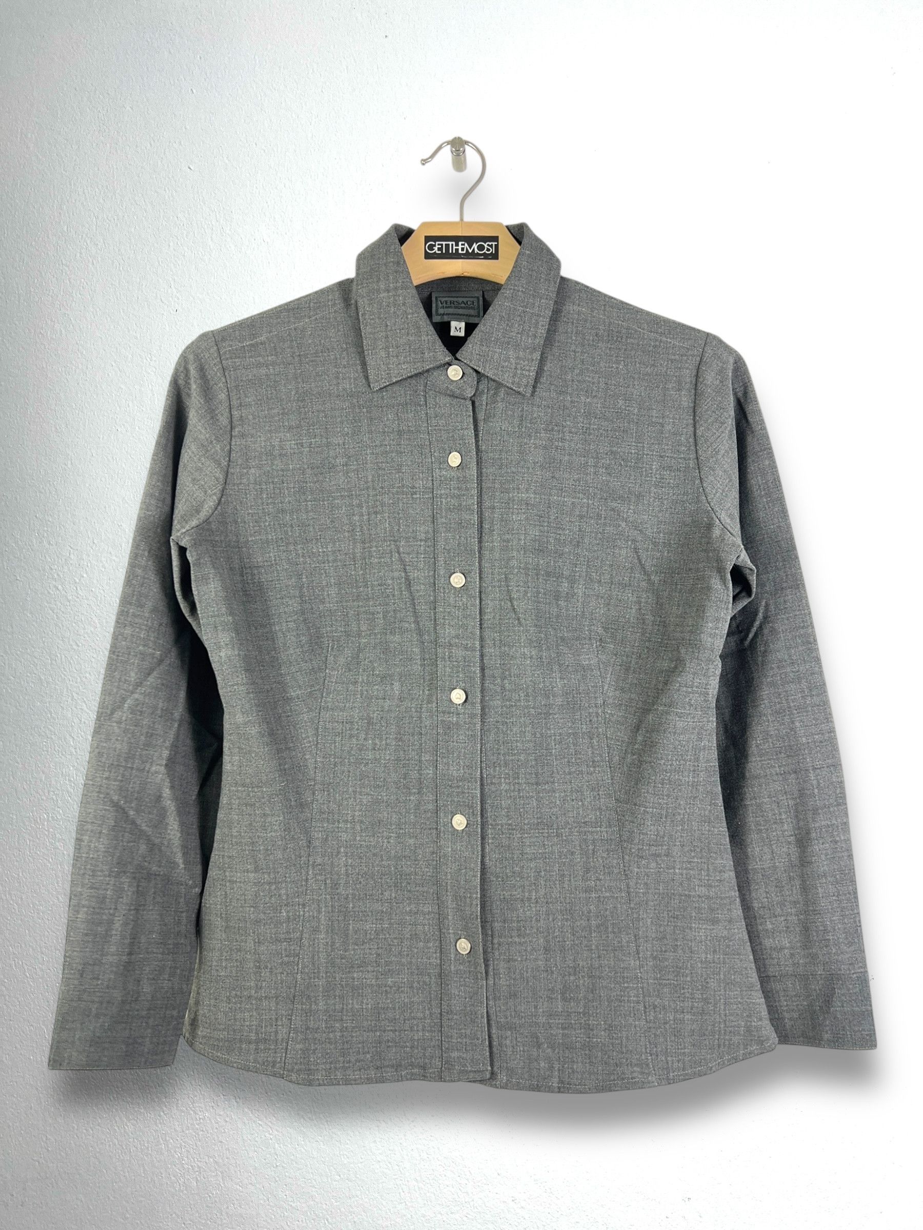 Versace Jeans Couture VERSACE Jeans Signature Button-Up Shirt (M) GTMP224 Size M / US 6-8 / IT 42-44 - 1 Thumbnail
