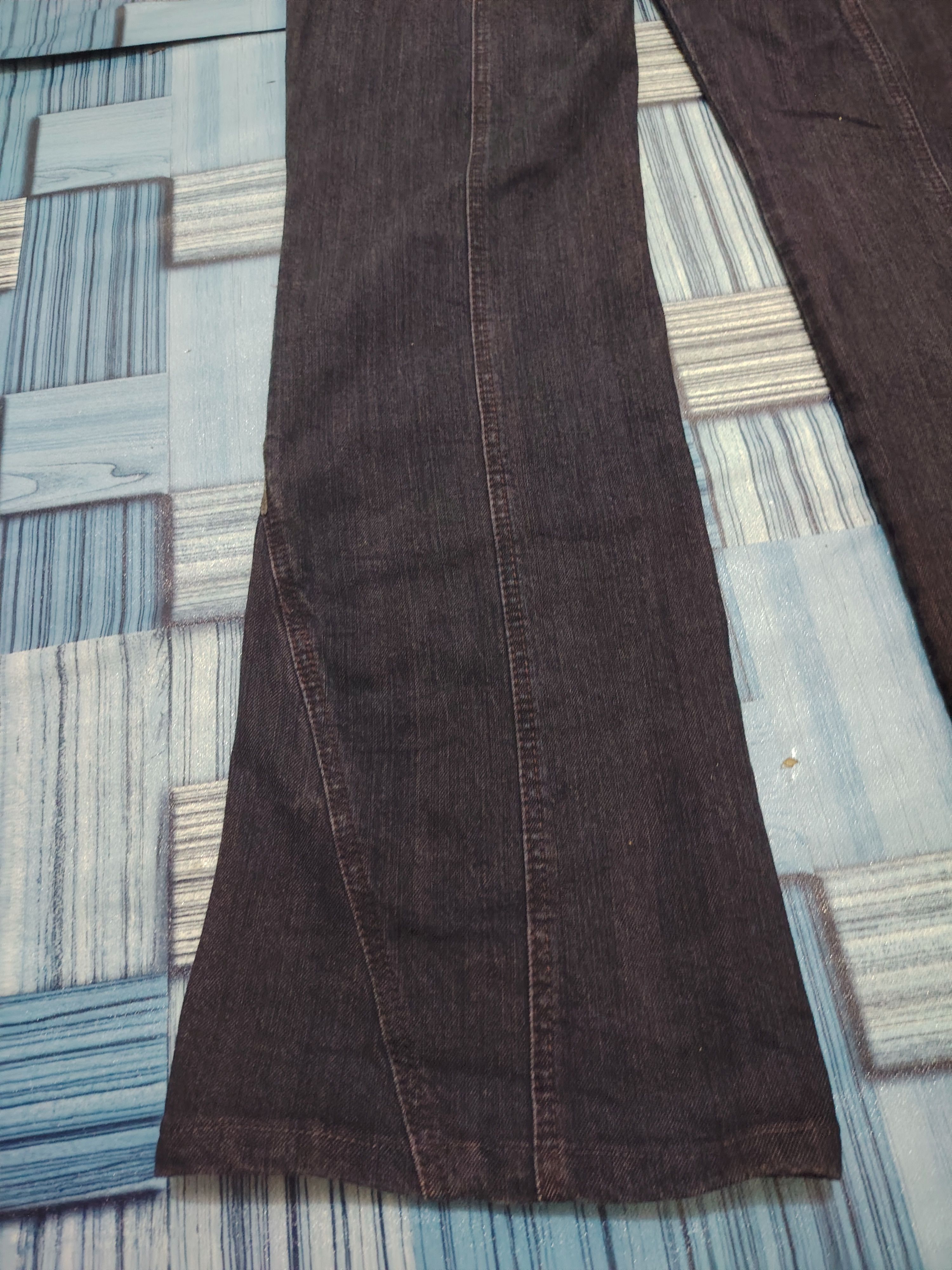 If Six Was Nine Rare Comme ca Comme ci side leather line flared pants Size US 28 / EU 44 - 22 Thumbnail
