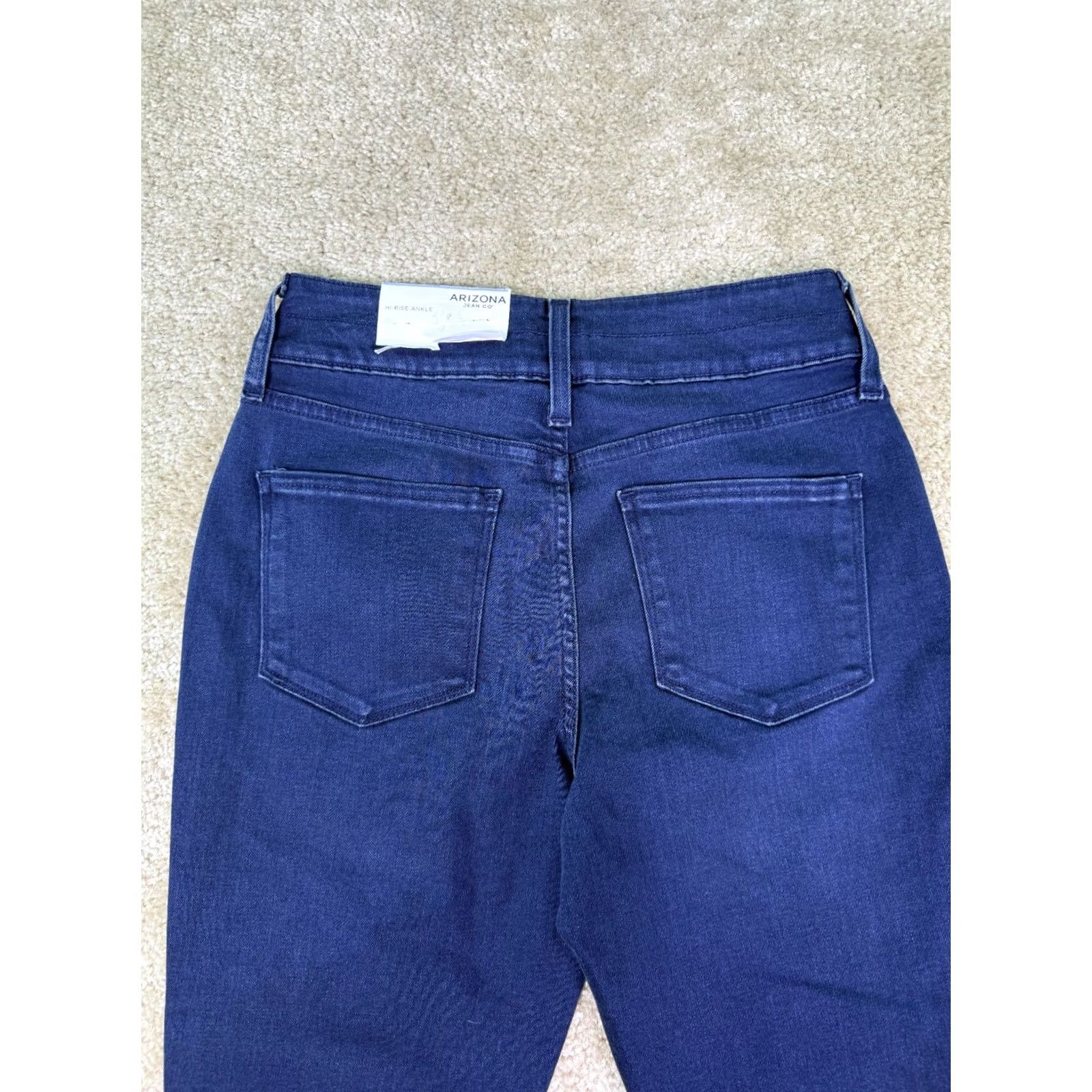 Vintage Arizona Jean Co Curvy High Rise Skinny Jeans Women's Size 11 Stretch NEW Size 32" / US 10 / IT 46 - 5 Thumbnail