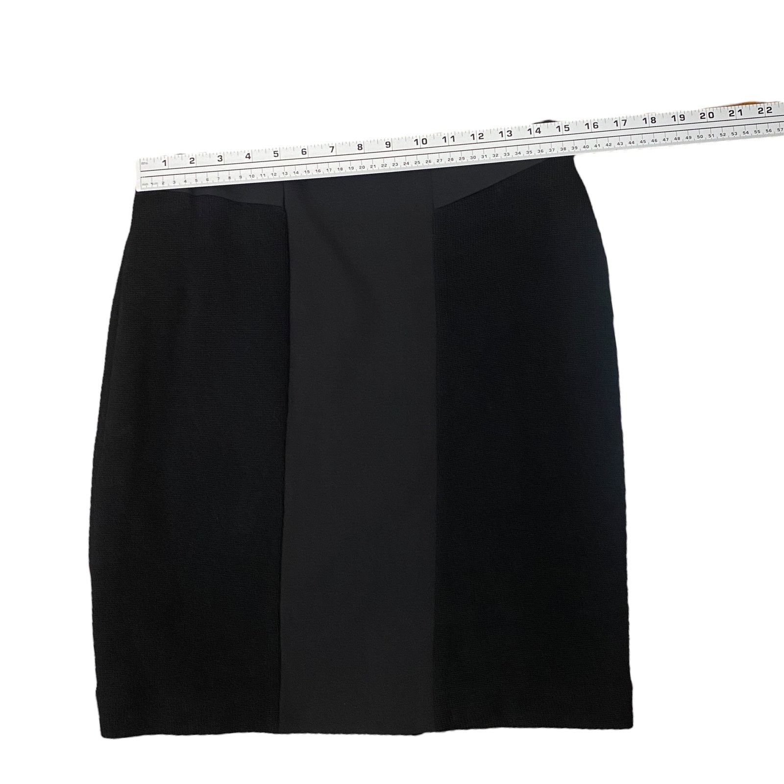 Hugo Boss Hugo Boss Valbone Black Mixed Classic Pencil Skirt SZ 6 Size 28" / US 6 / IT 42 - 10 Thumbnail