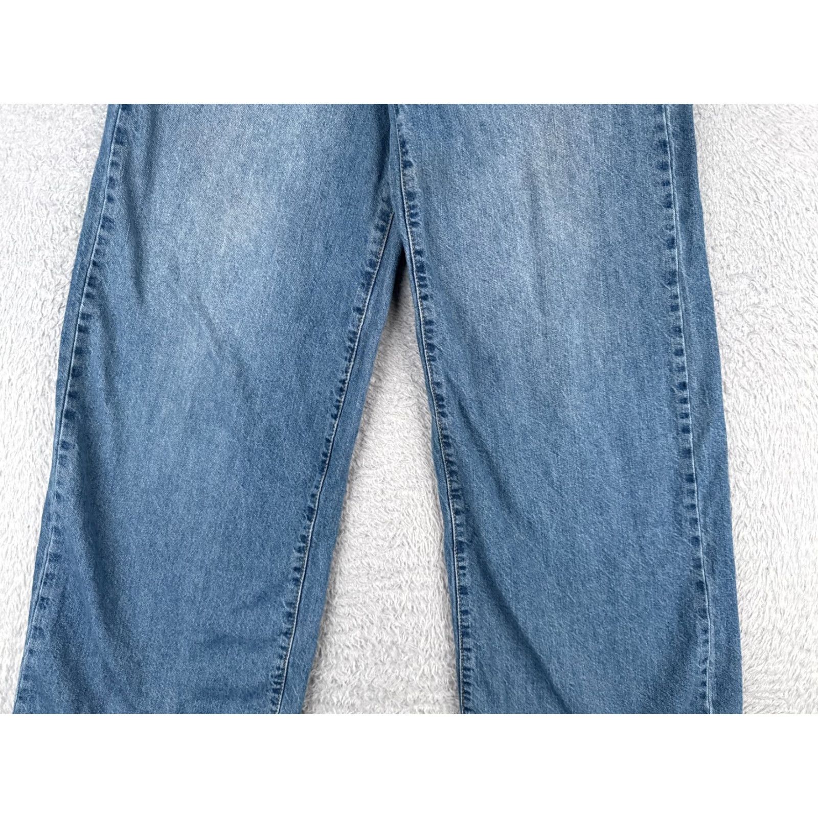 Rsq RSQ Jeans Women Jeans 26x29 Blue Wide-Leg Mid Rise Cotton Blend Distressed Zip Fly Vintage: No 90s Theme Size 26" / US 2 / IT 38 - 3 Thumbnail
