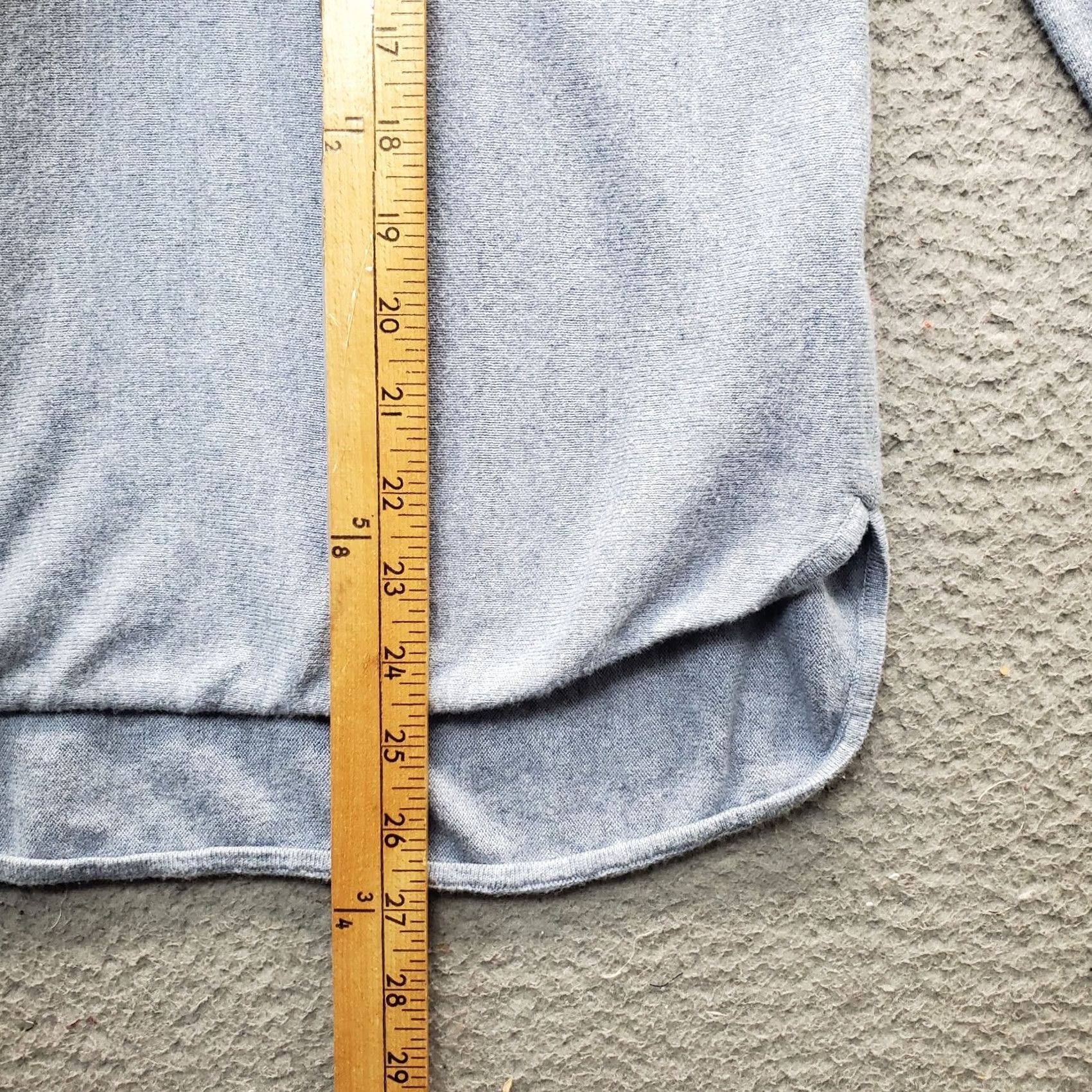 Michael Kors Nike Michael Kors Knit Top: Womens Size M Blue Long Sleeve Pullover High Low Casual Shirt Size M / US 6-8 / IT 42-44 - 5 Thumbnail