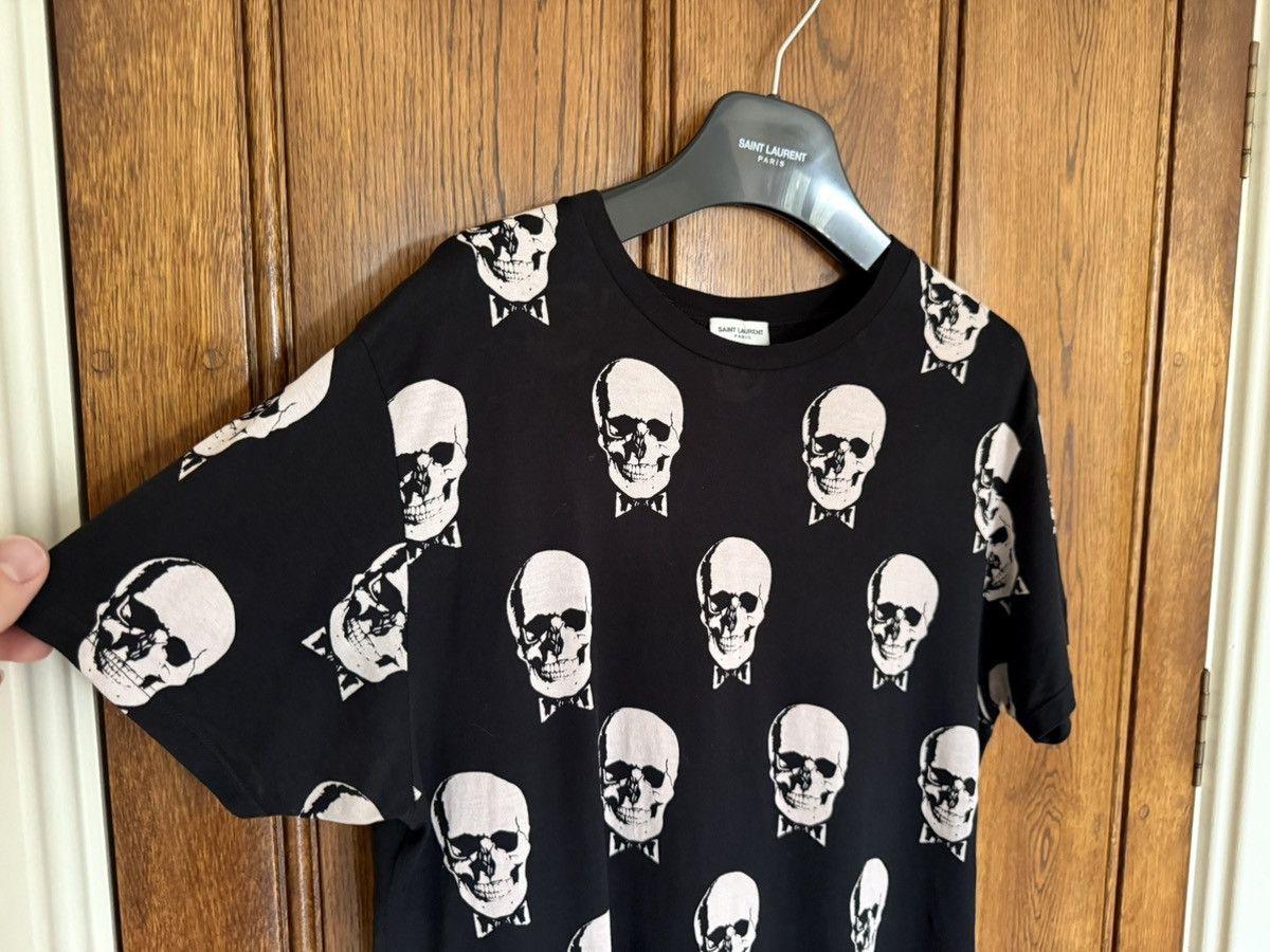 Saint Laurent Paris Grail FW15 Saint Laurent skull boack T shirt Hedi Slimane Size US S / EU 44-46 / 1 - 9 Thumbnail