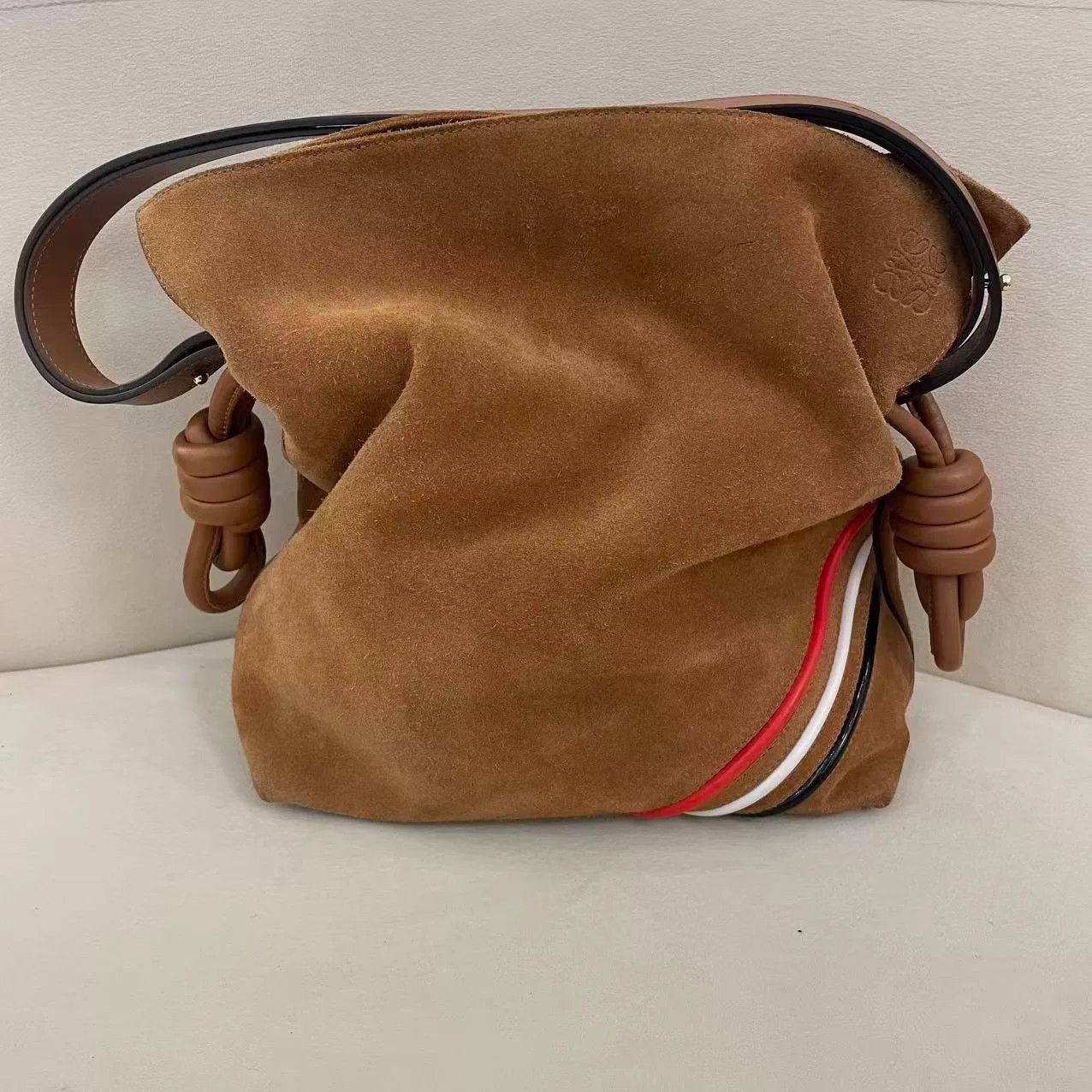 Loewe Loewe Vintage Brown Suede Crossbody Bag Size ONE SIZE - 1 Thumbnail