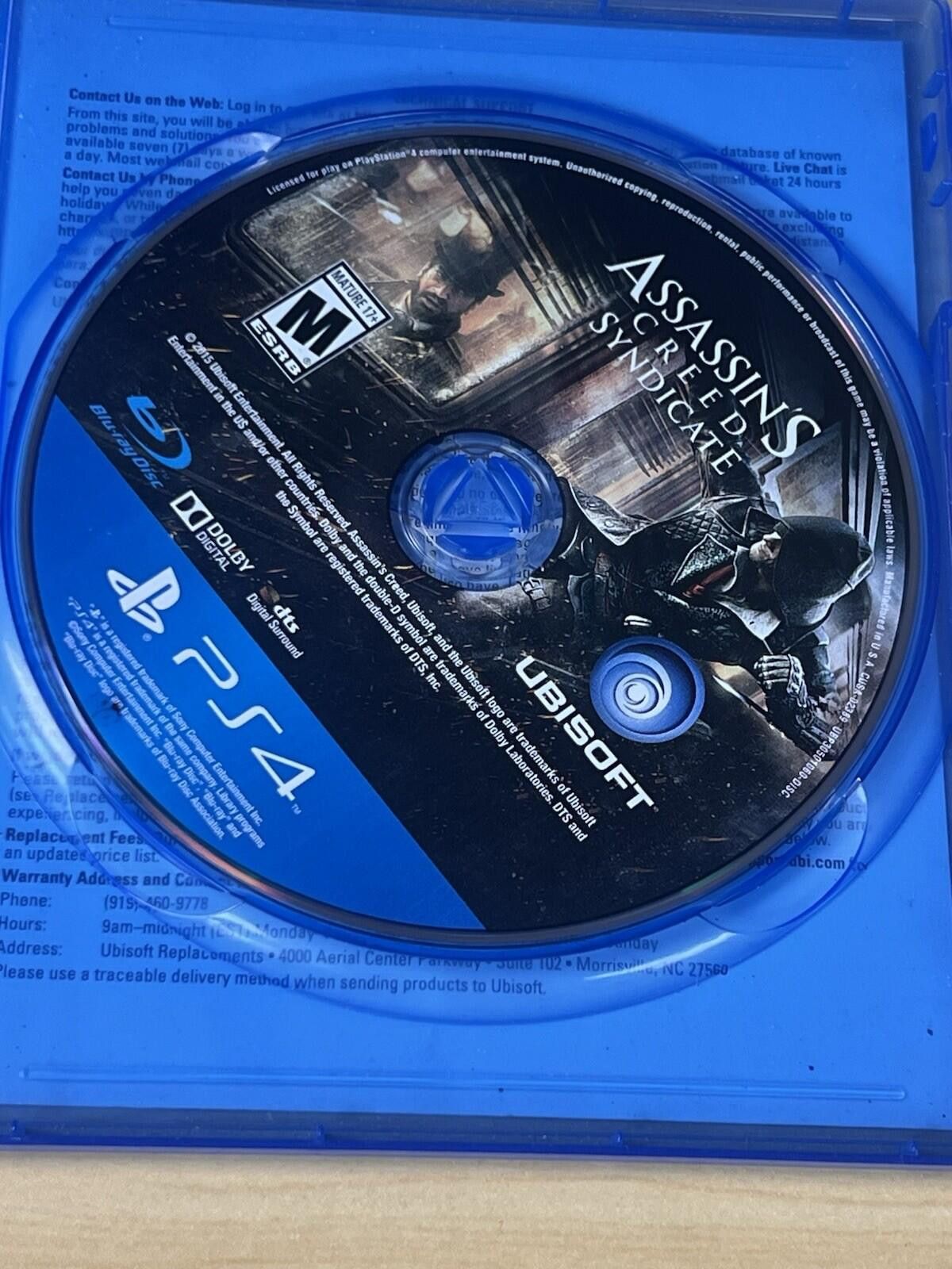 Other Assassin's Creed Syndicate (Sony PlayStation 4 PS4) cib Size ONE SIZE - 8 Thumbnail