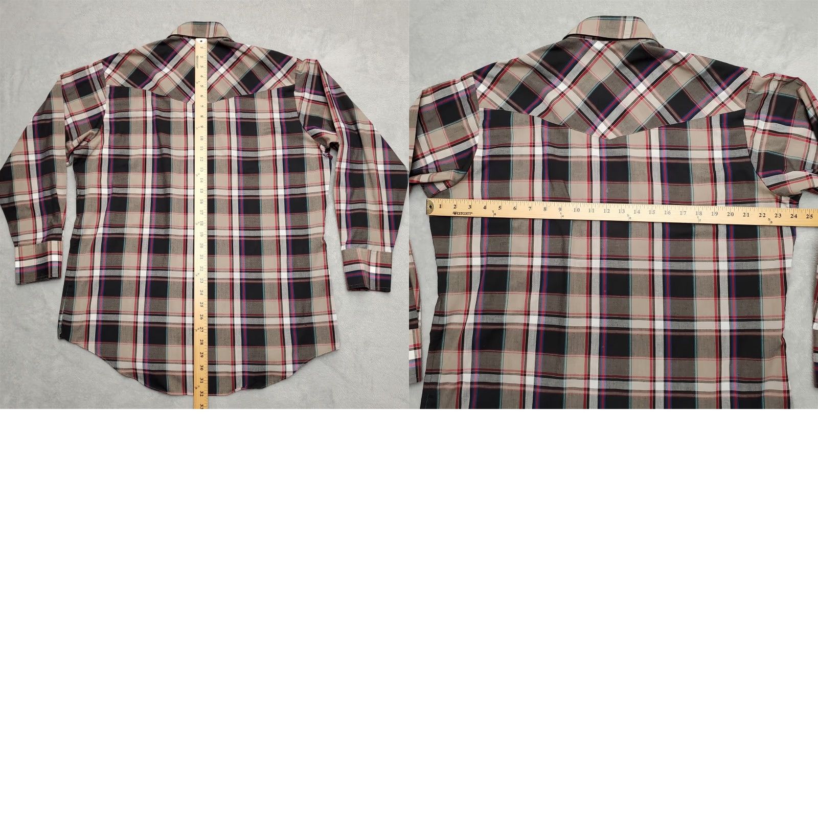 Vintage VINTAGE Ely Cattleman Shirt Men 16.5 Green Plaid Pearl Snap Cowboy Western Shirt Mens Green Plaid Pearl Snap Ely Cattleman 16.5 Vintage Size US XL / EU 56 / 4 - 8 Thumbnail