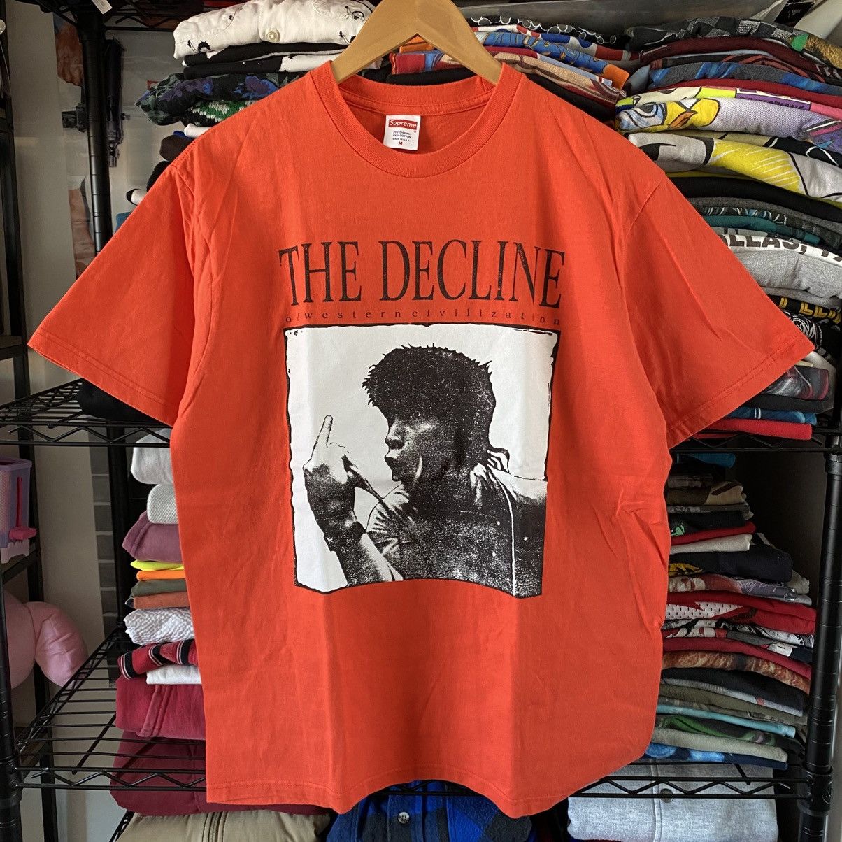 Band Tees Supreme Decline of Western Civilization T-Shirt Orange 2017 Size US M / EU 48-50 / 2 - 1 Thumbnail