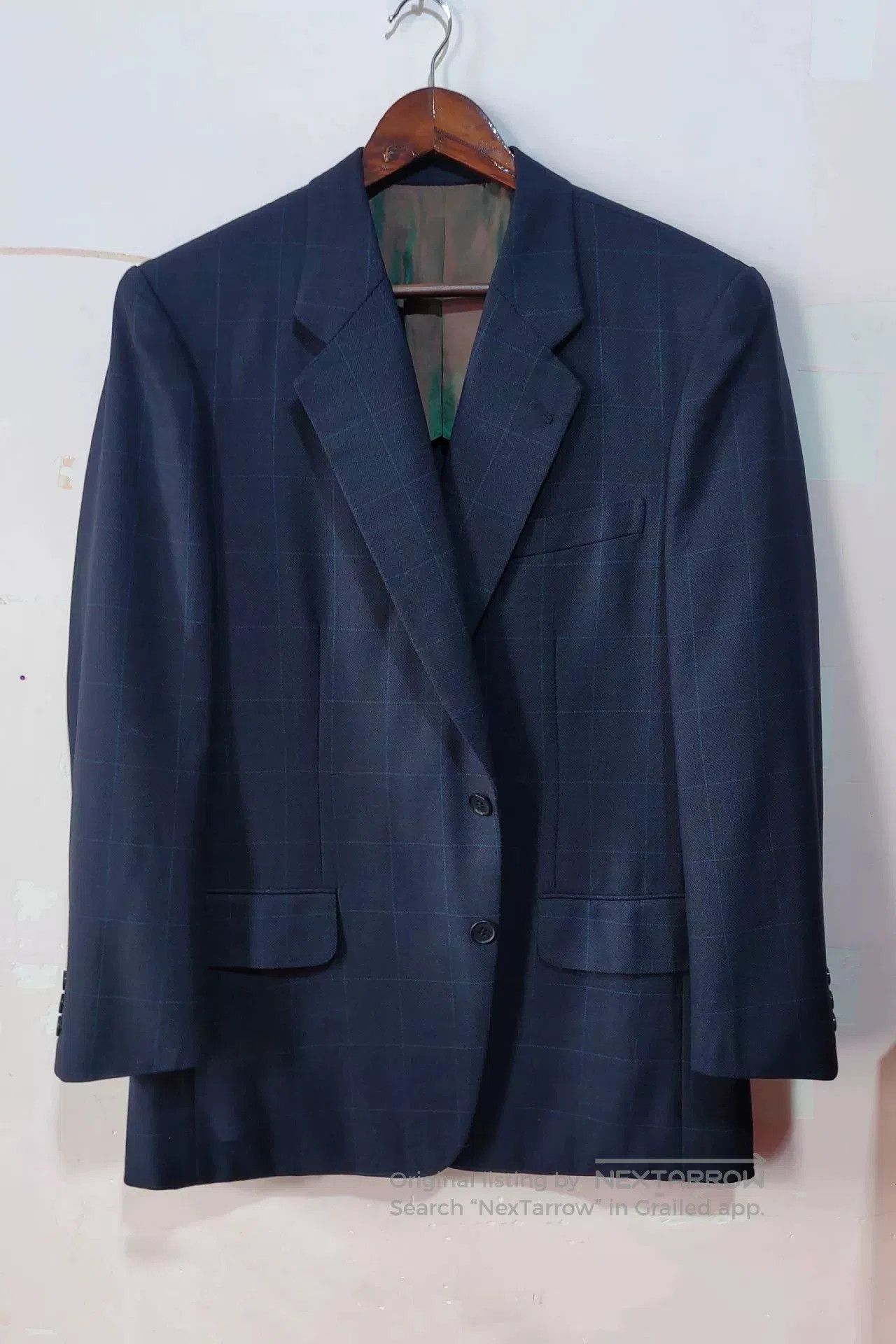 Japanese Brand Custom British Wool Suit by H. Lesser. Size US L / EU 52-54 / 3 - 1 Thumbnail