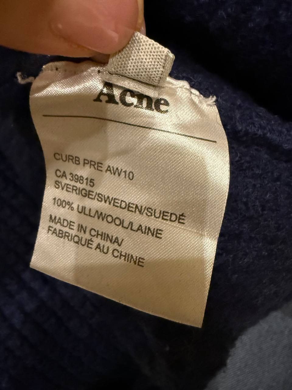 Acne Studios ACNE STUDIOS Knitted Cardigan Dark Blue Size M Size US S / EU 44-46 / 1 - 6 Thumbnail