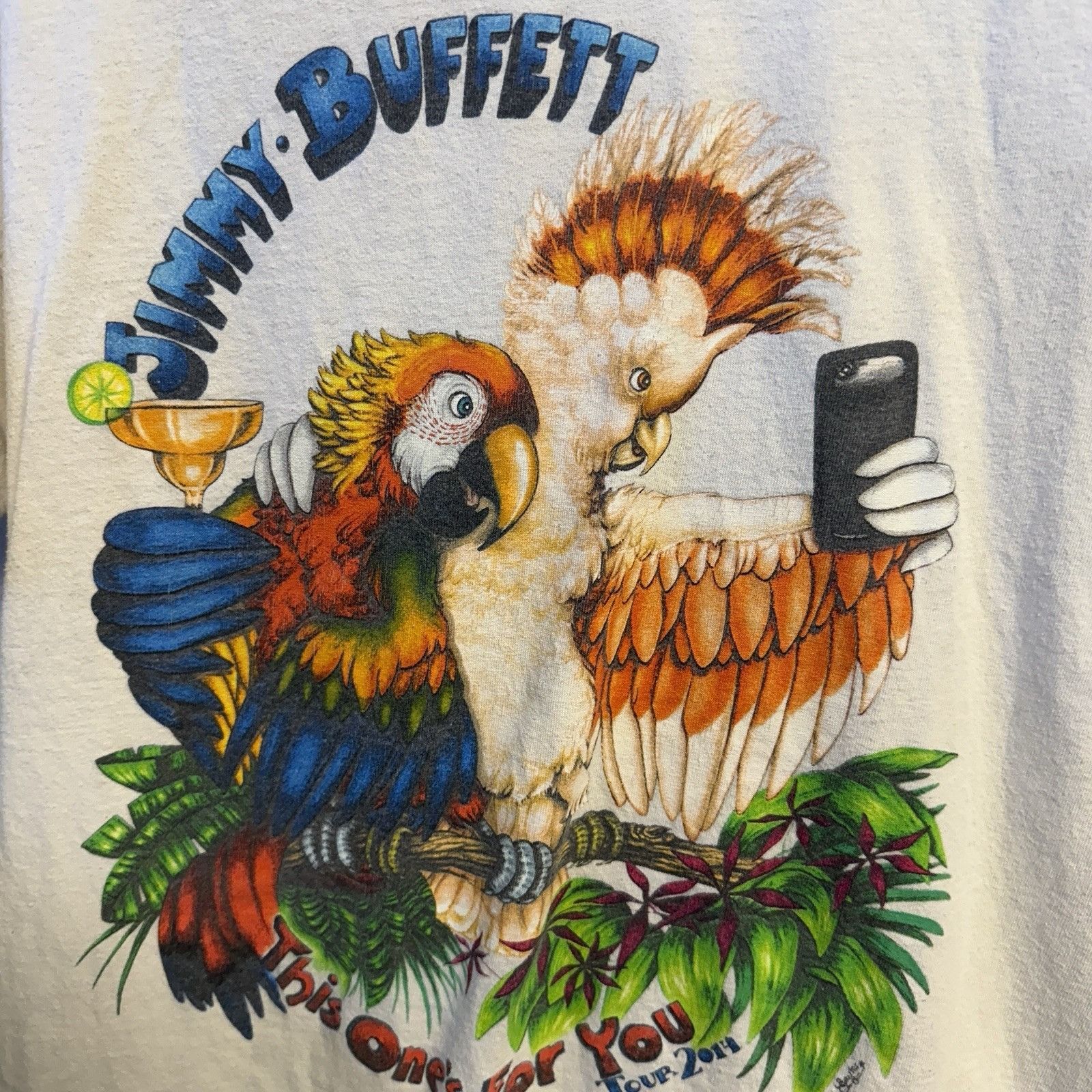 Band Tees Jimmy Buffett This One’s For You Tour 2014 Concert L 21x28.5 Size US L / EU 52-54 / 3 - 12 Thumbnail
