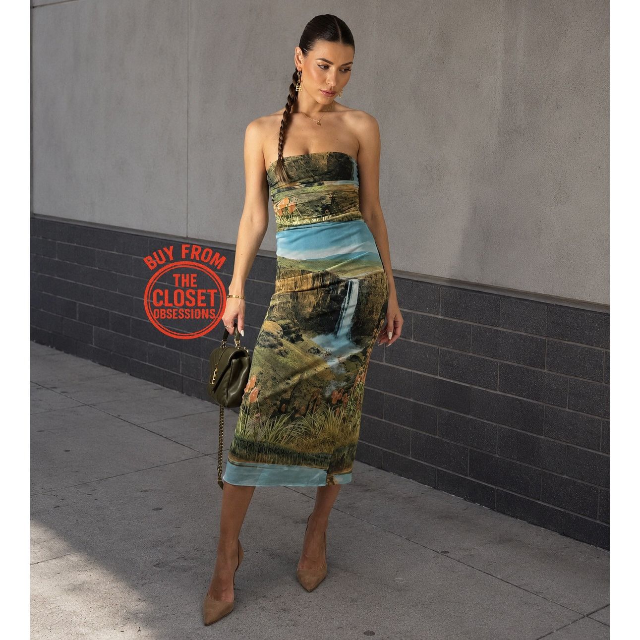 Zara ZARA Strapless Print Fitted Dress NWT Size S Size S / US 4 / IT 40 - 8 Thumbnail