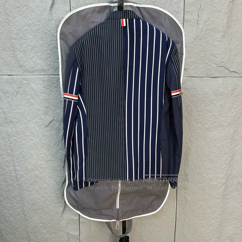 Thom Browne Thom Browne Color Block Striped Wool Jacket Size US M / EU 48-50 / 2 - 2 Thumbnail