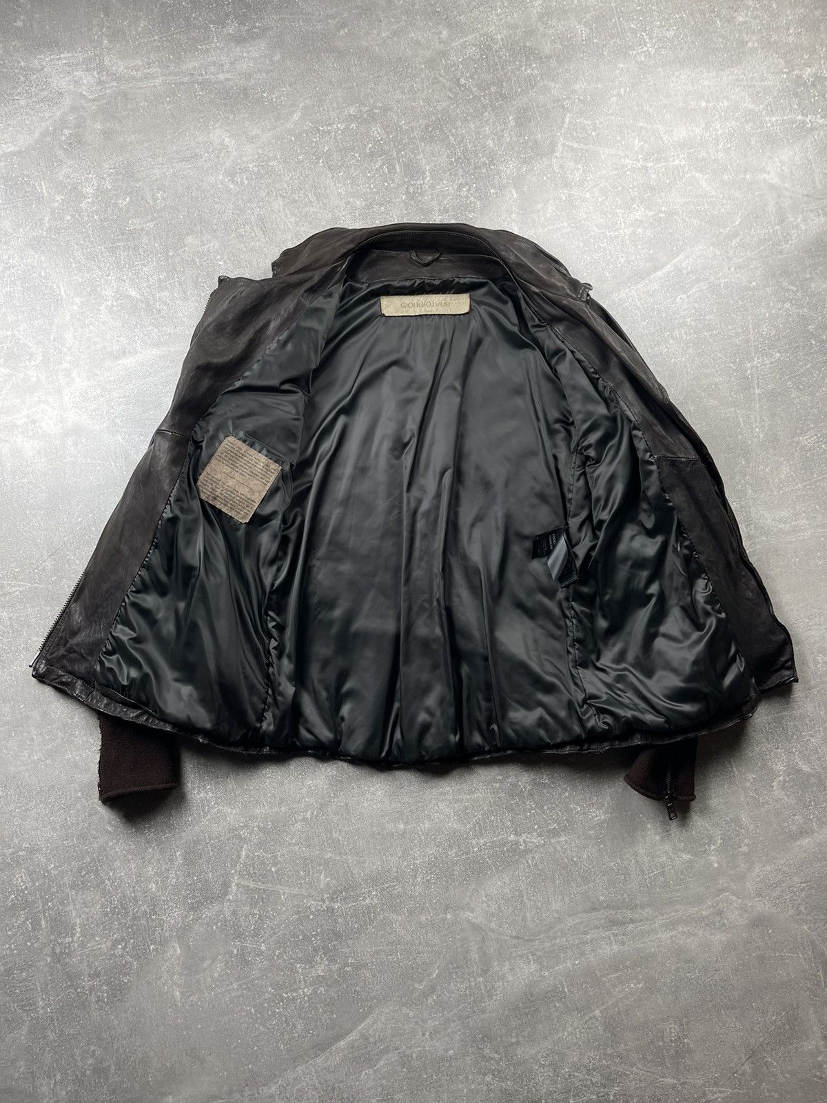 Giorgio Brato Giorgio Brato Dark Brown Vegetable-Tanned Leather Jacket Size US S / EU 44-46 / 1 - 10 Thumbnail