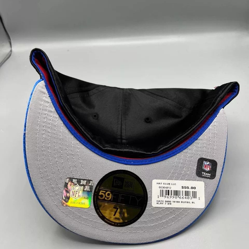 New Era Buffalo Bills Hat Men 7 3/8 59Fifty New Era NFL Fitted Cap Size ONE SIZE - 4 Thumbnail