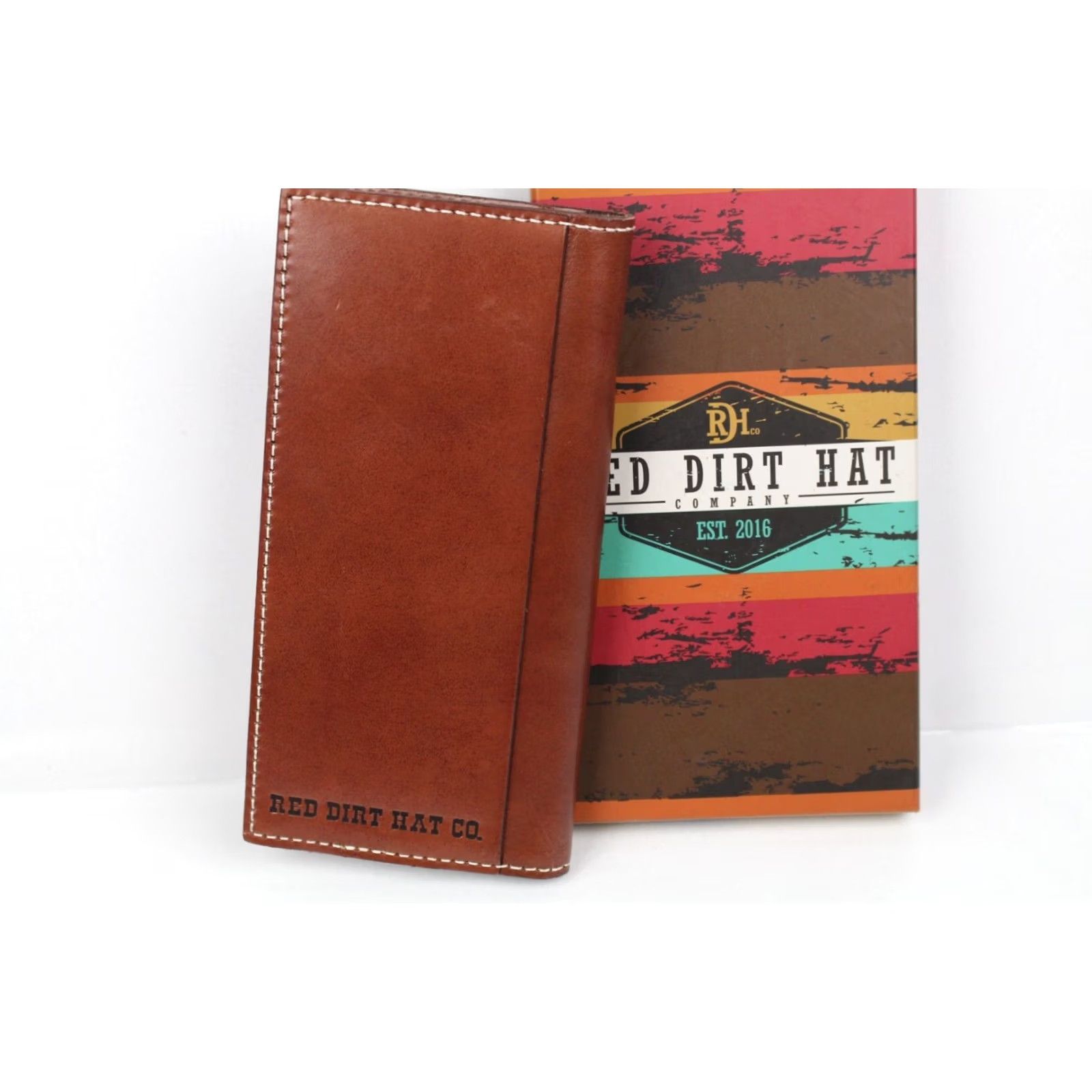 Vintage VINTAGE Red Dirt Hat Rodeo Wallet Embossed Ivory Inlay Western Cowboy Genuine Leather Size ONE SIZE - 6 Thumbnail