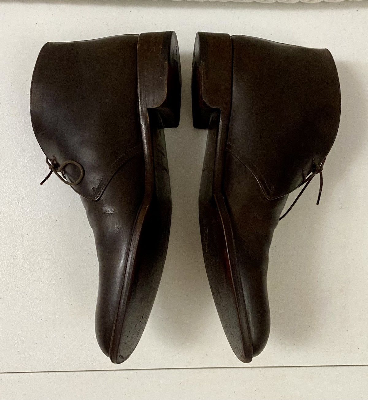 Ermenegildo Zegna Ermenegildo Zegna 🇮🇹 Dk Brown Calfskin Chukka Boots 8.5 D VGC Size US 8.5 / EU 41-42 - 8 Thumbnail