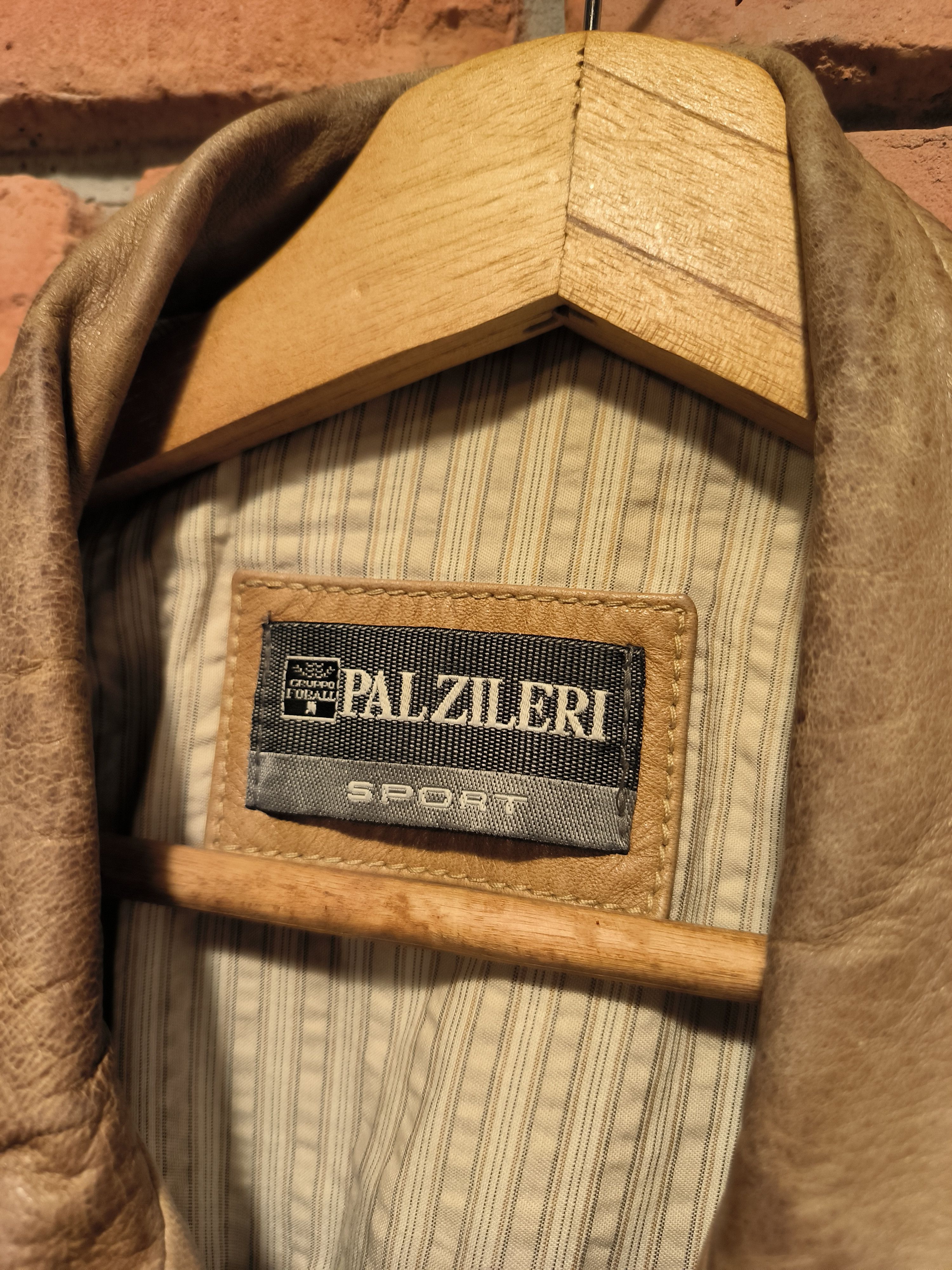 Pal Zileri × Vintage Vintage Pal Zileri Sport Leather Jacket Beige Size US M / EU 48-50 / 2 - 7 Thumbnail