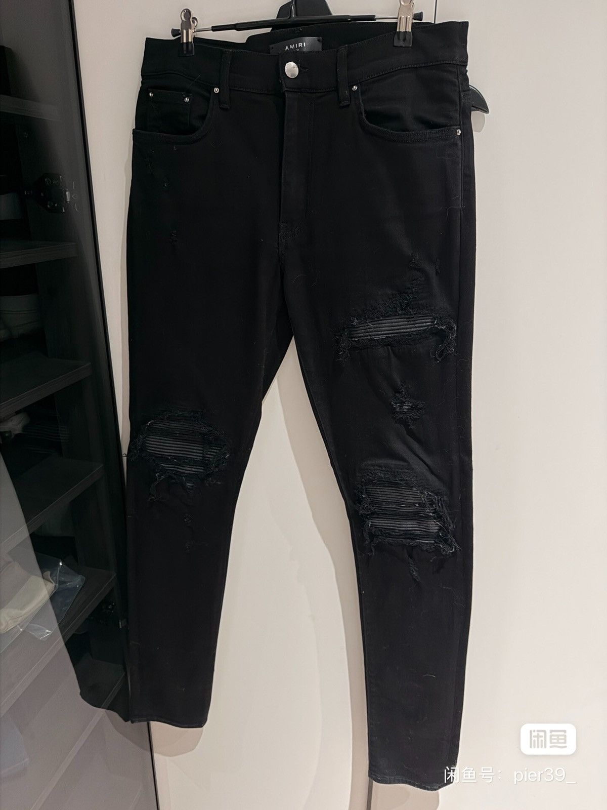 Amiri Amiri Classic Black MX1 Jeans-2506XY Size US 33 - 1 Thumbnail