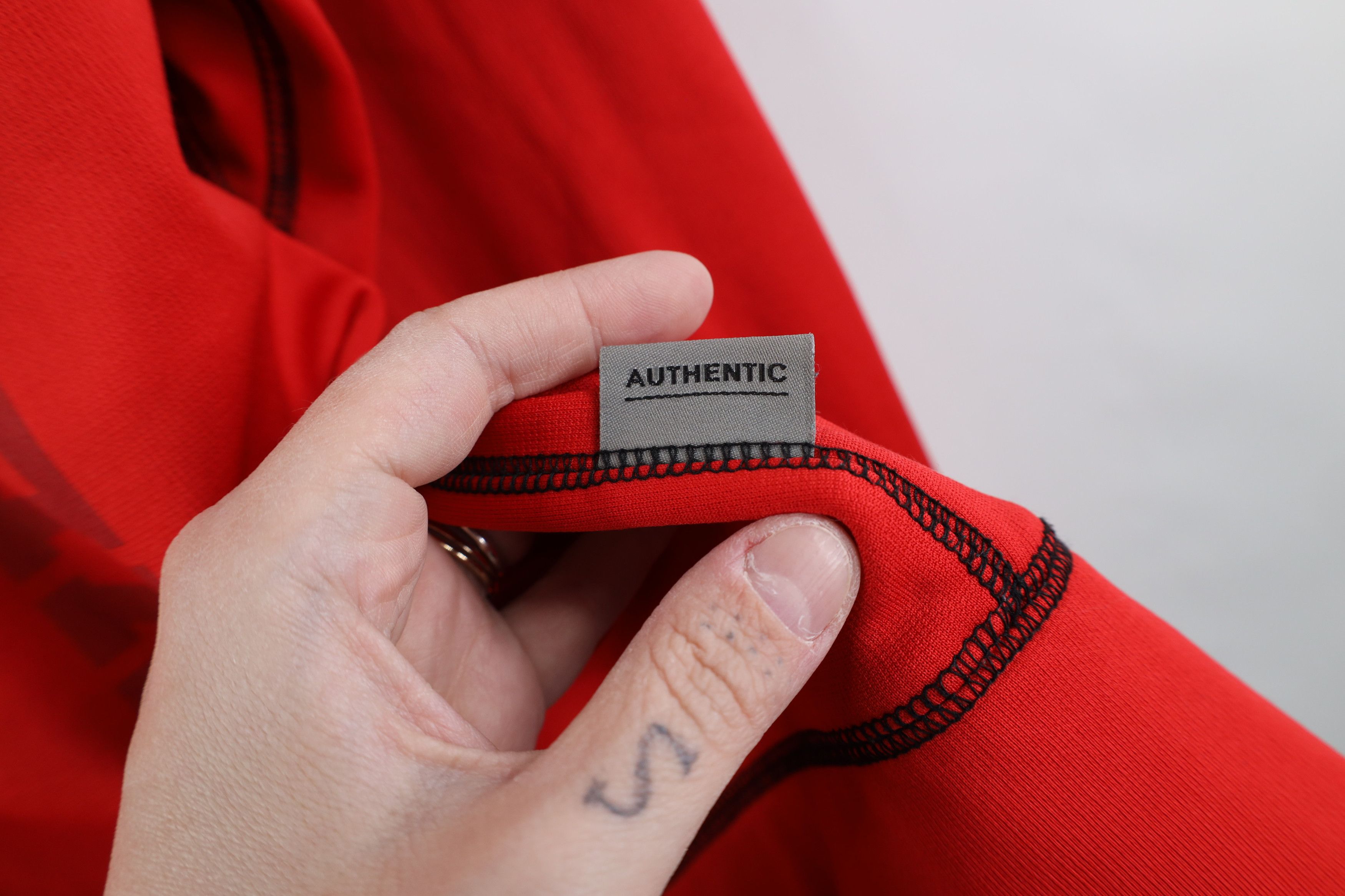 Nike × Vintage Nike Scott Mini Swoosh Therma Fit Football Sweatshirt Red Size US L / EU 52-54 / 3 - 7 Thumbnail
