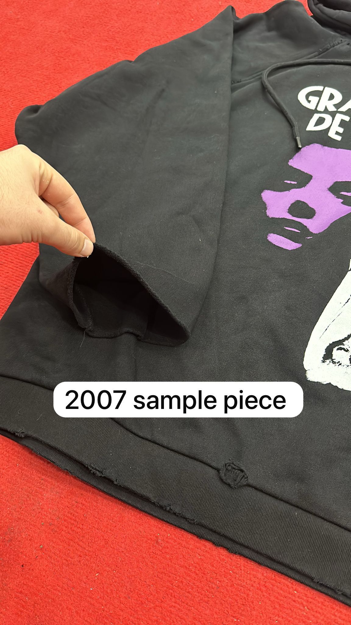Raf Simons CC000021 2007 Sample Grande Fete De Nuit Hoodie in Black Size US L / EU 52-54 / 3 - 5 Thumbnail
